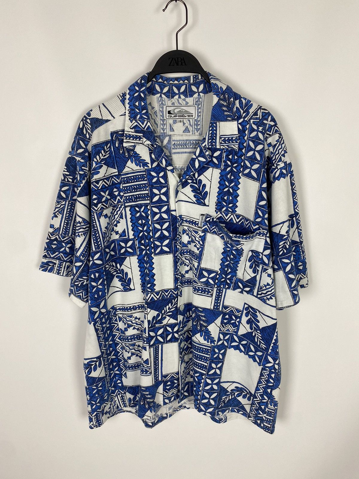 Quiksilver 1990’s Vintage Quiksilver Cotton Floral Hawaiian Aloha Shirt Size US L / EU 52-54 / 3 - 1 Thumbnail
