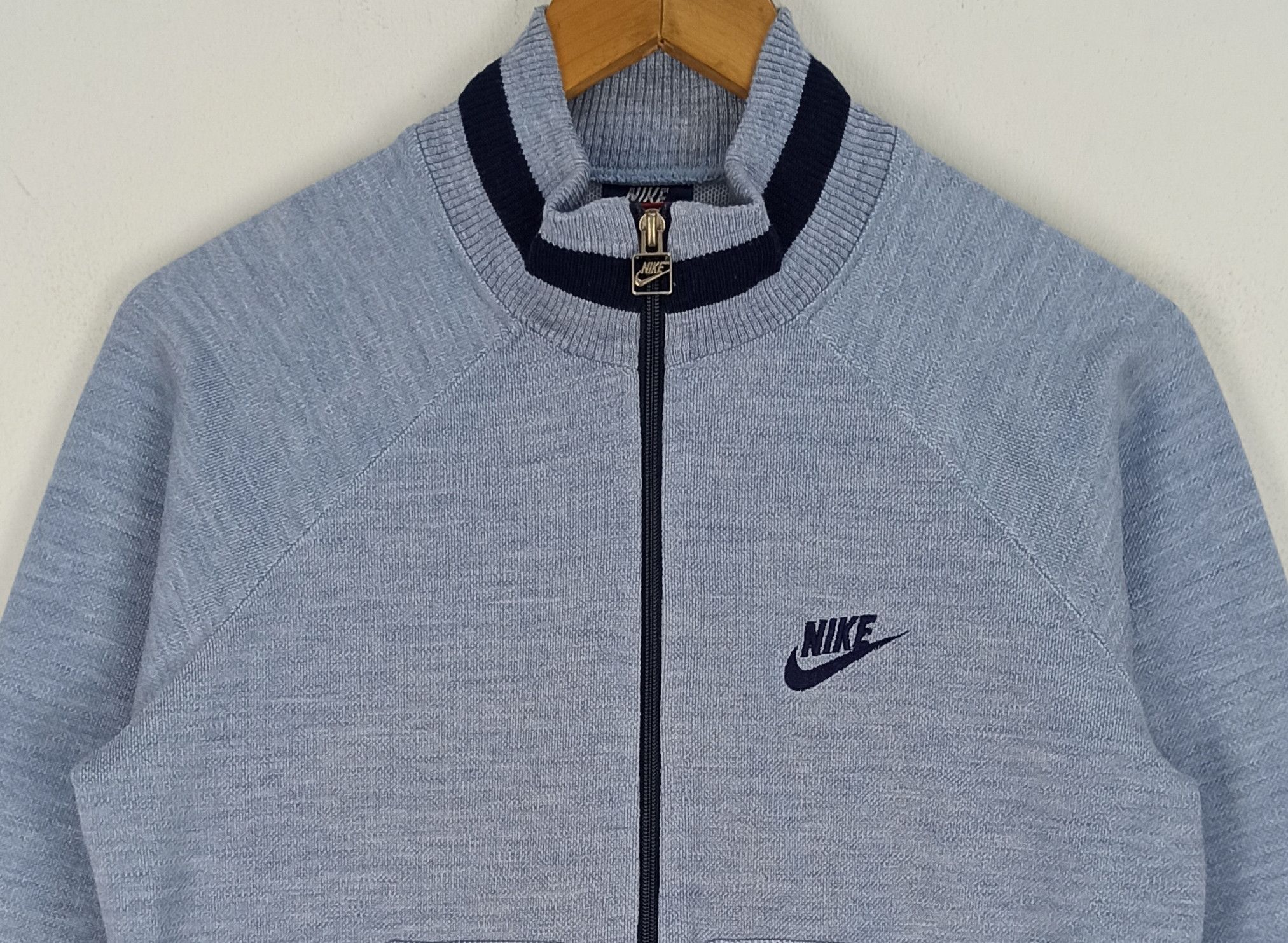 Nike Vintage 80s Nike Tracktop Sweater Full Zipper Size US S / EU 44-46 / 1 - 3 Thumbnail
