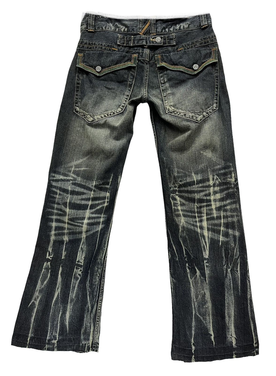 Japanese Brand × Roots × Seditionaries 🔥Vintage ROOT THREE STYLE Punk Whiskered Flare Buckle Back Size US 30 / EU 46 - 5 Thumbnail