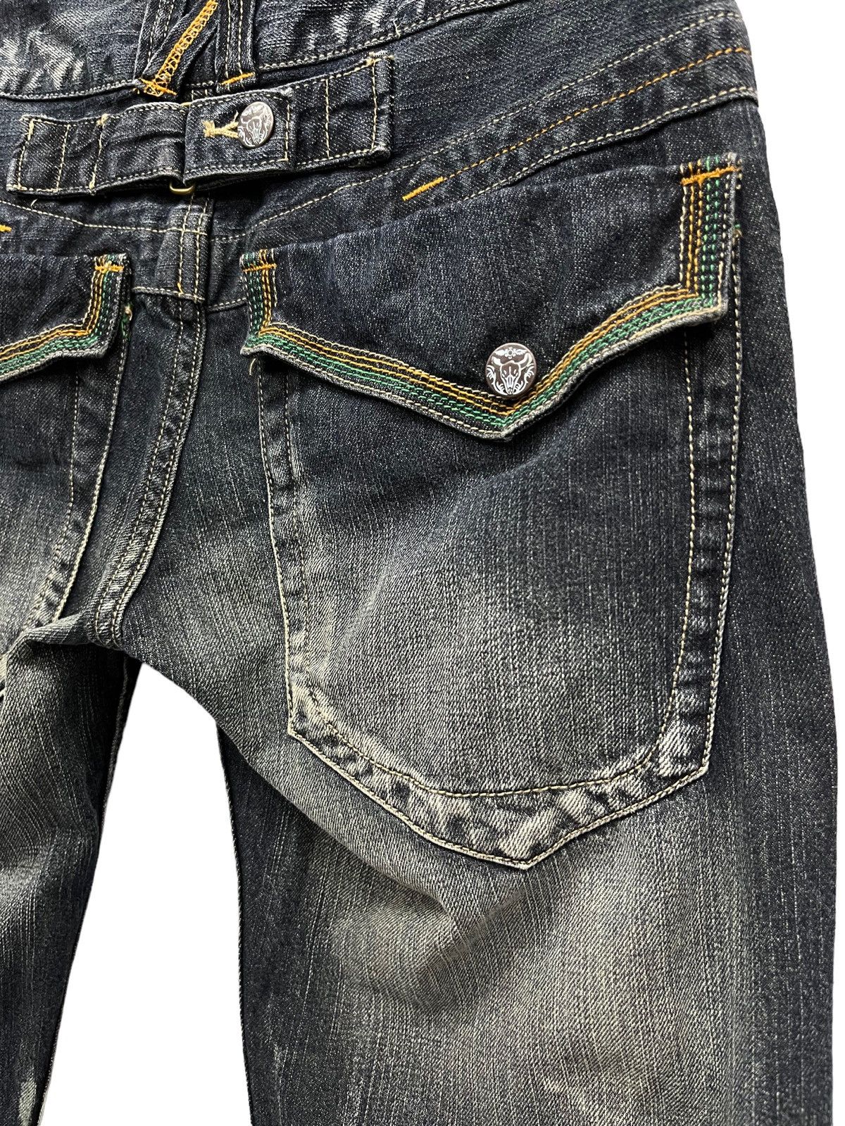 Japanese Brand × Roots × Seditionaries 🔥Vintage ROOT THREE STYLE Punk Whiskered Flare Buckle Back Size US 30 / EU 46 - 13 Thumbnail