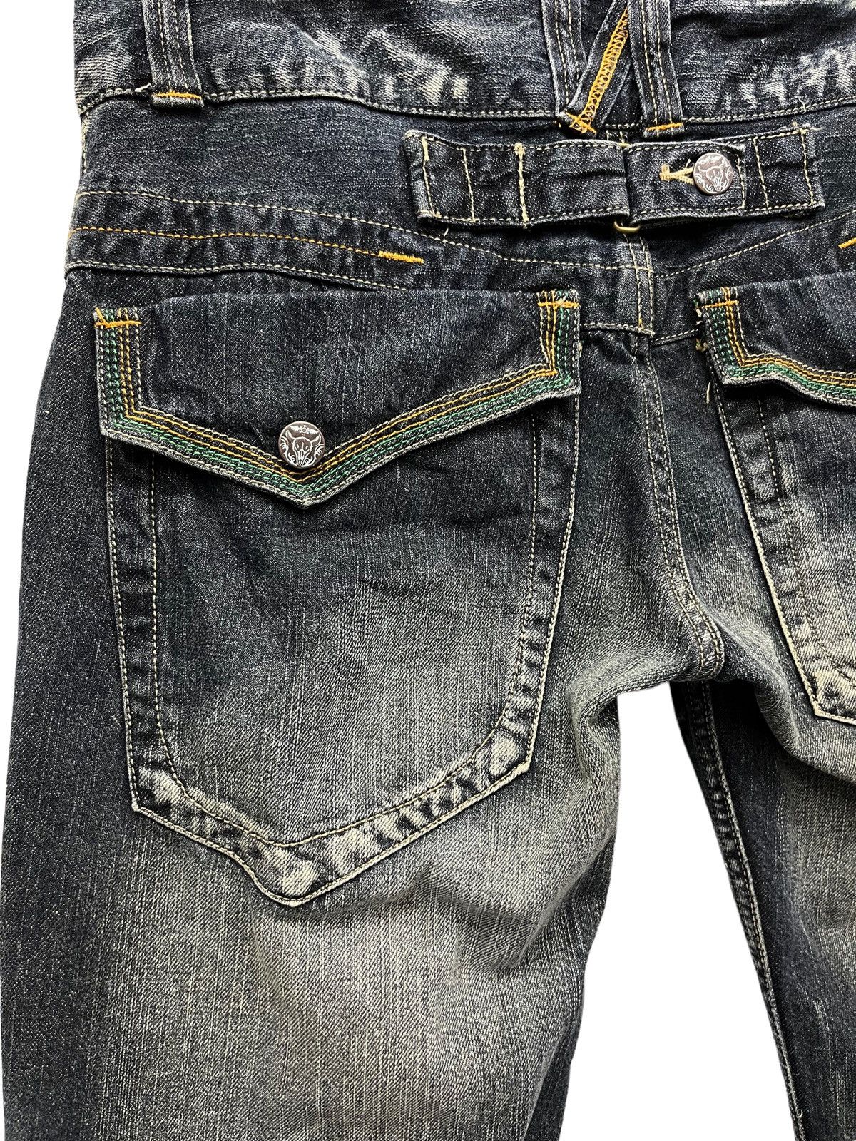 Japanese Brand × Roots × Seditionaries 🔥Vintage ROOT THREE STYLE Punk Whiskered Flare Buckle Back Size US 30 / EU 46 - 14 Thumbnail