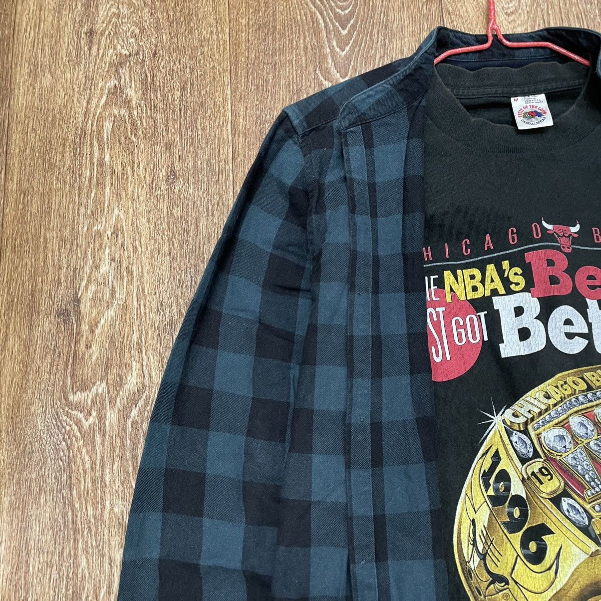 Vintage Vintage 90s Navy Checkered Shirt Grunge Streetwear Baggy M Size US M / EU 48-50 / 2 - 4 Thumbnail