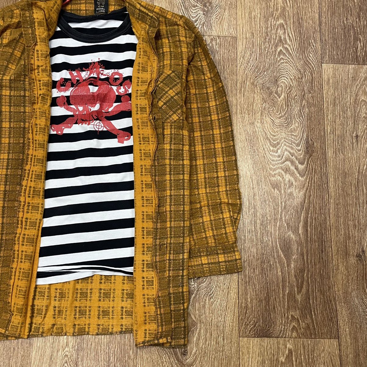 Vintage Vintage Y2K Checkered Shirt Striped Graphic Grunge Indie M Size US M / EU 48-50 / 2 - 2 Thumbnail
