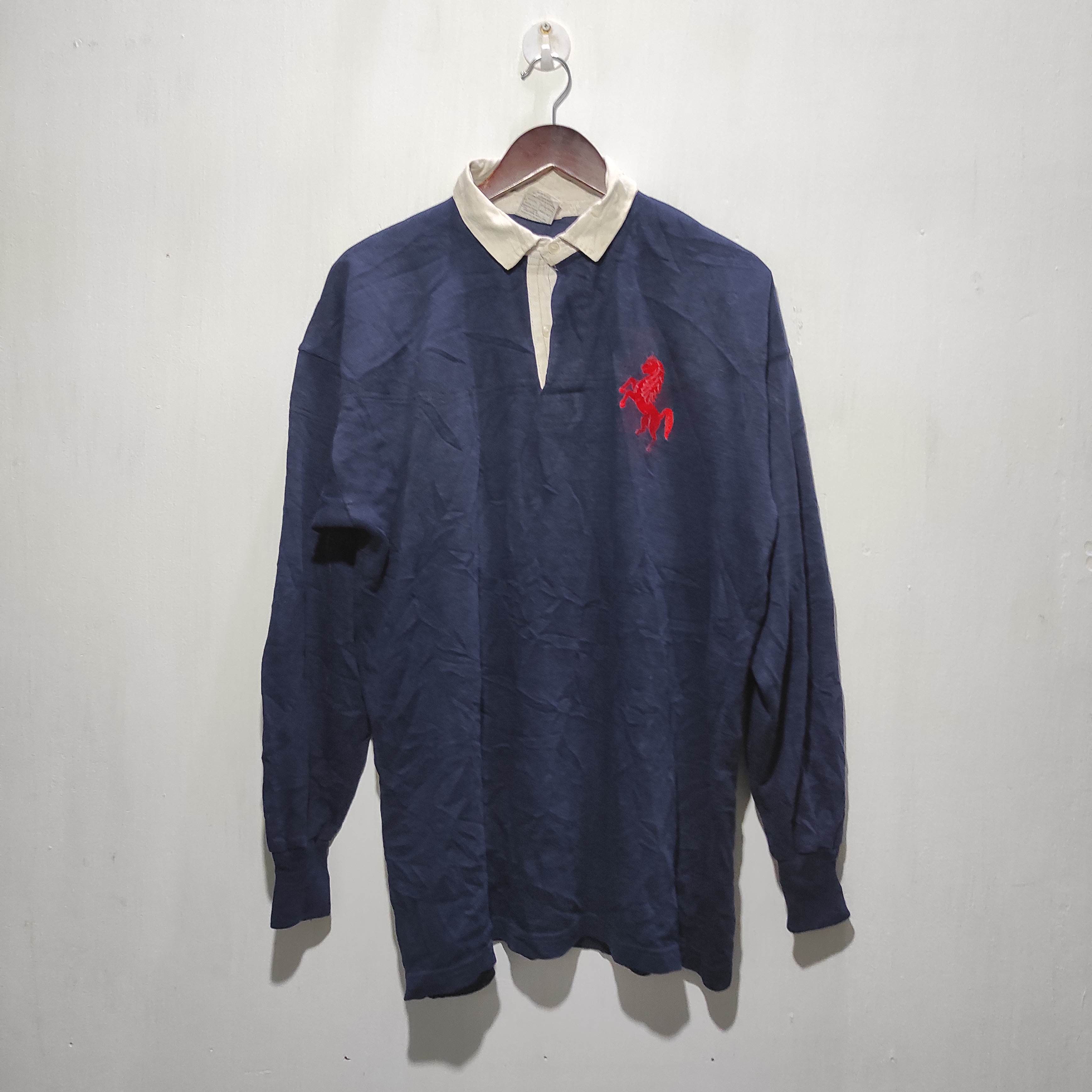 Vintage Vintage 90s No 2 Match Worn Rugby Shirt Adults Large Size US L / EU 52-54 / 3 - 3 Thumbnail