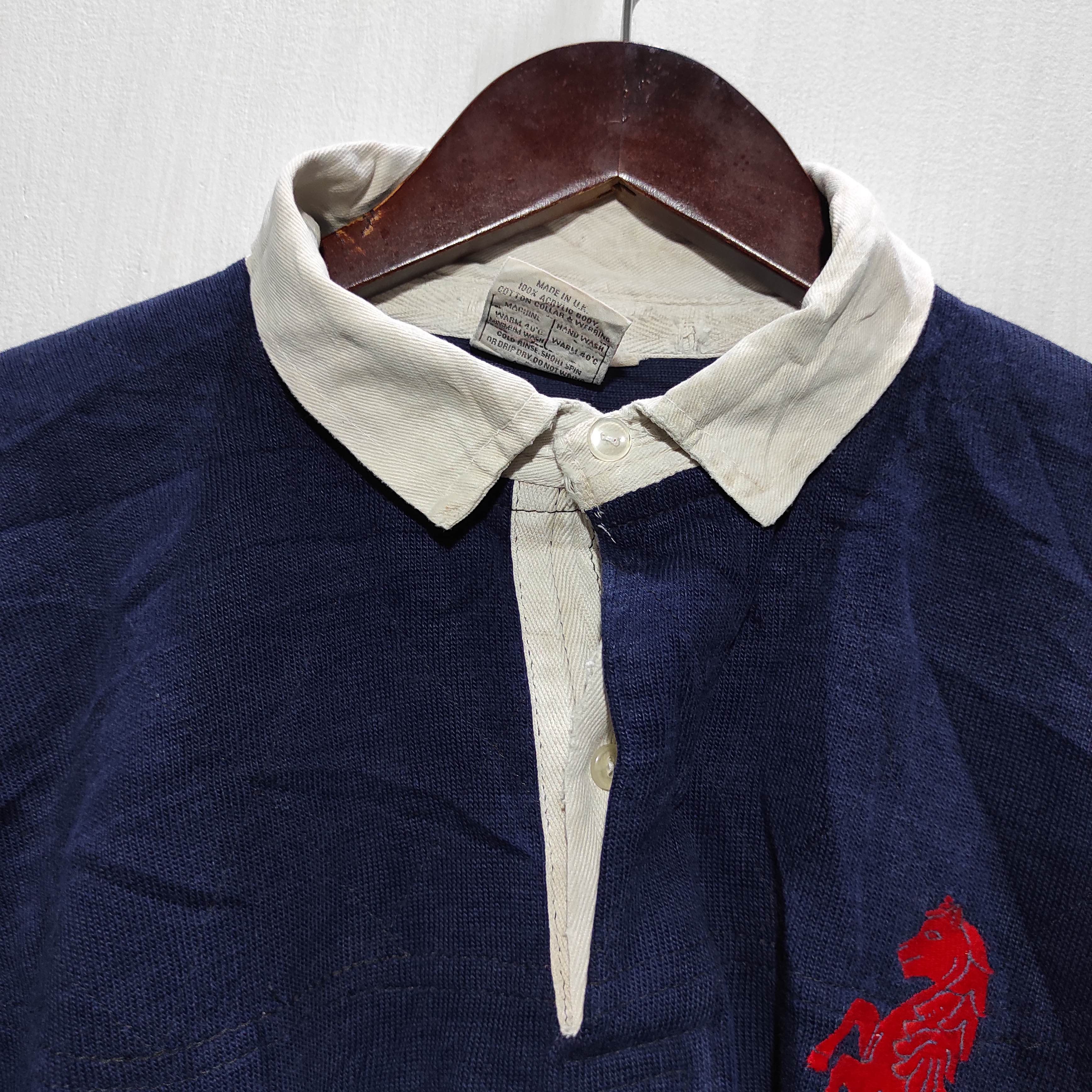 Vintage Vintage 90s No 2 Match Worn Rugby Shirt Adults Large Size US L / EU 52-54 / 3 - 9 Thumbnail