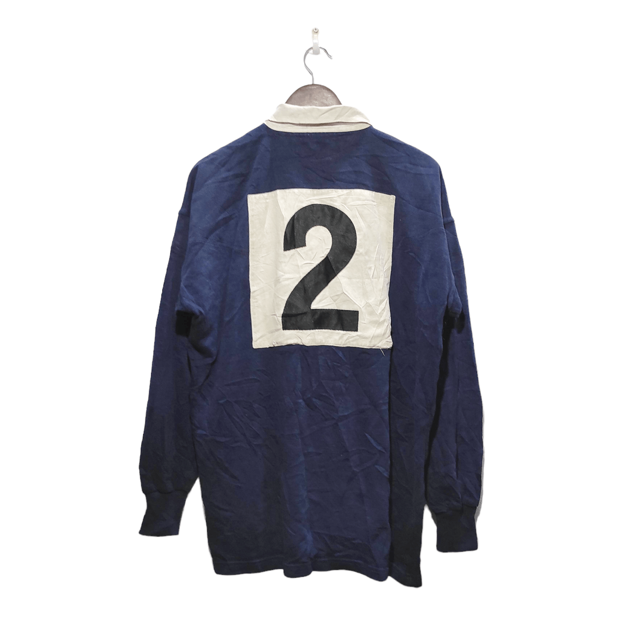 Vintage Vintage 90s No 2 Match Worn Rugby Shirt Adults Large Size US L / EU 52-54 / 3 - 2 Thumbnail