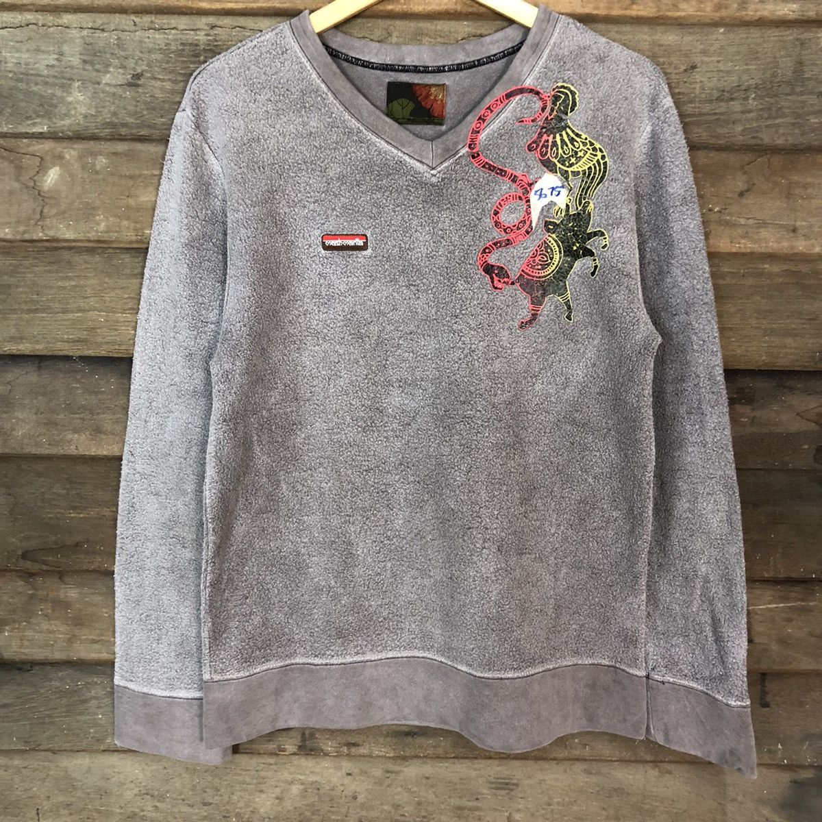 Vintage Mash Mania art faded Grey Sweatshirt #5675 Size US M / EU 48-50 / 2 - 8 Thumbnail
