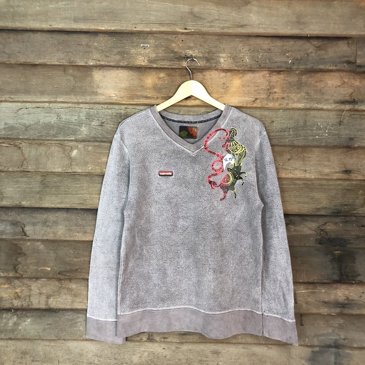 Vintage Mash Mania art faded Grey Sweatshirt #5675 Size US M / EU 48-50 / 2 - 3 Thumbnail