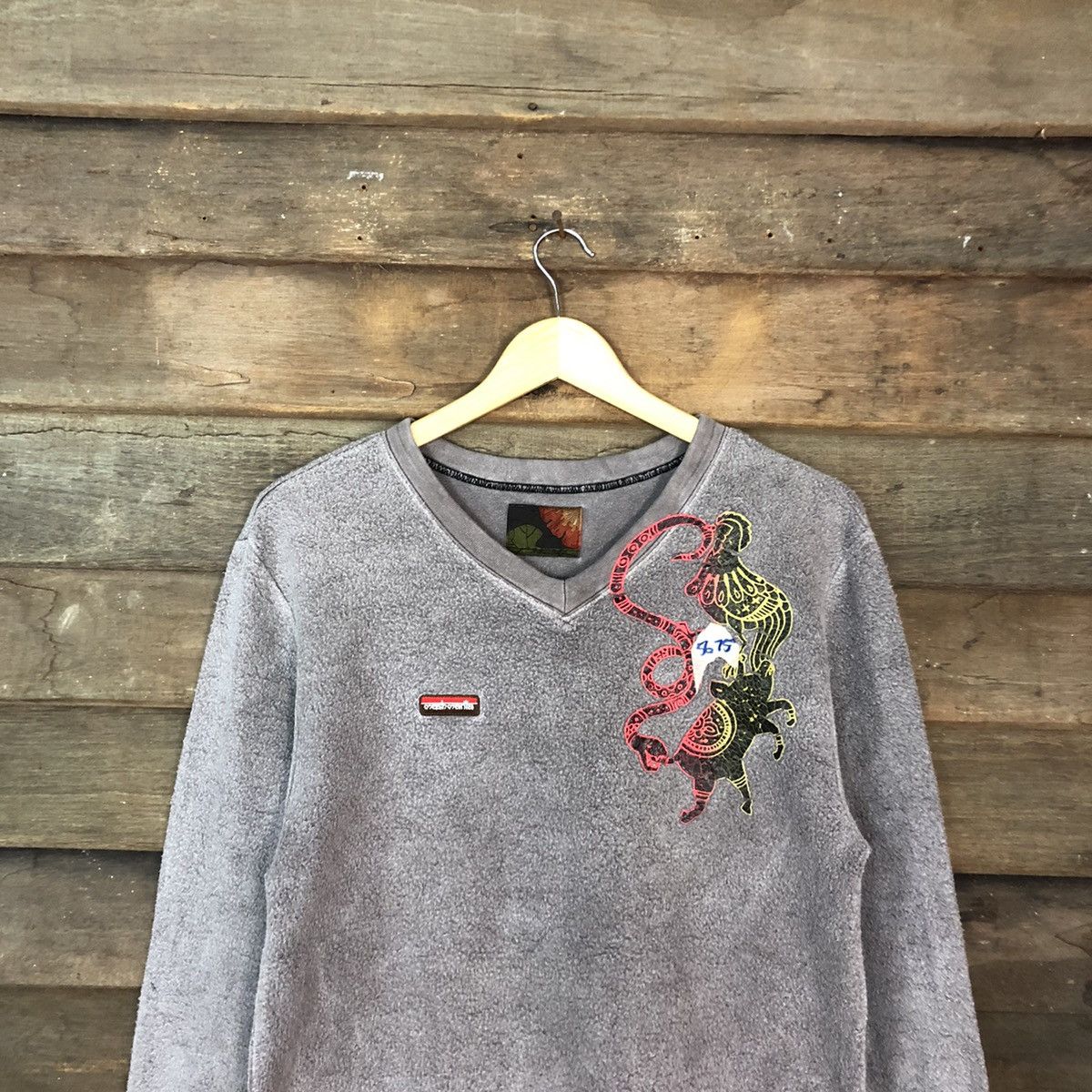 Vintage Mash Mania art faded Grey Sweatshirt #5675 Size US M / EU 48-50 / 2 - 2 Thumbnail