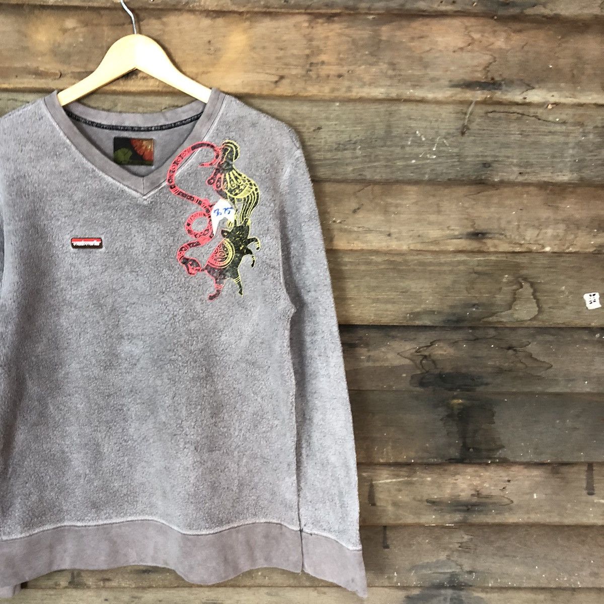 Vintage Mash Mania art faded Grey Sweatshirt #5675 Size US M / EU 48-50 / 2 - 5 Thumbnail