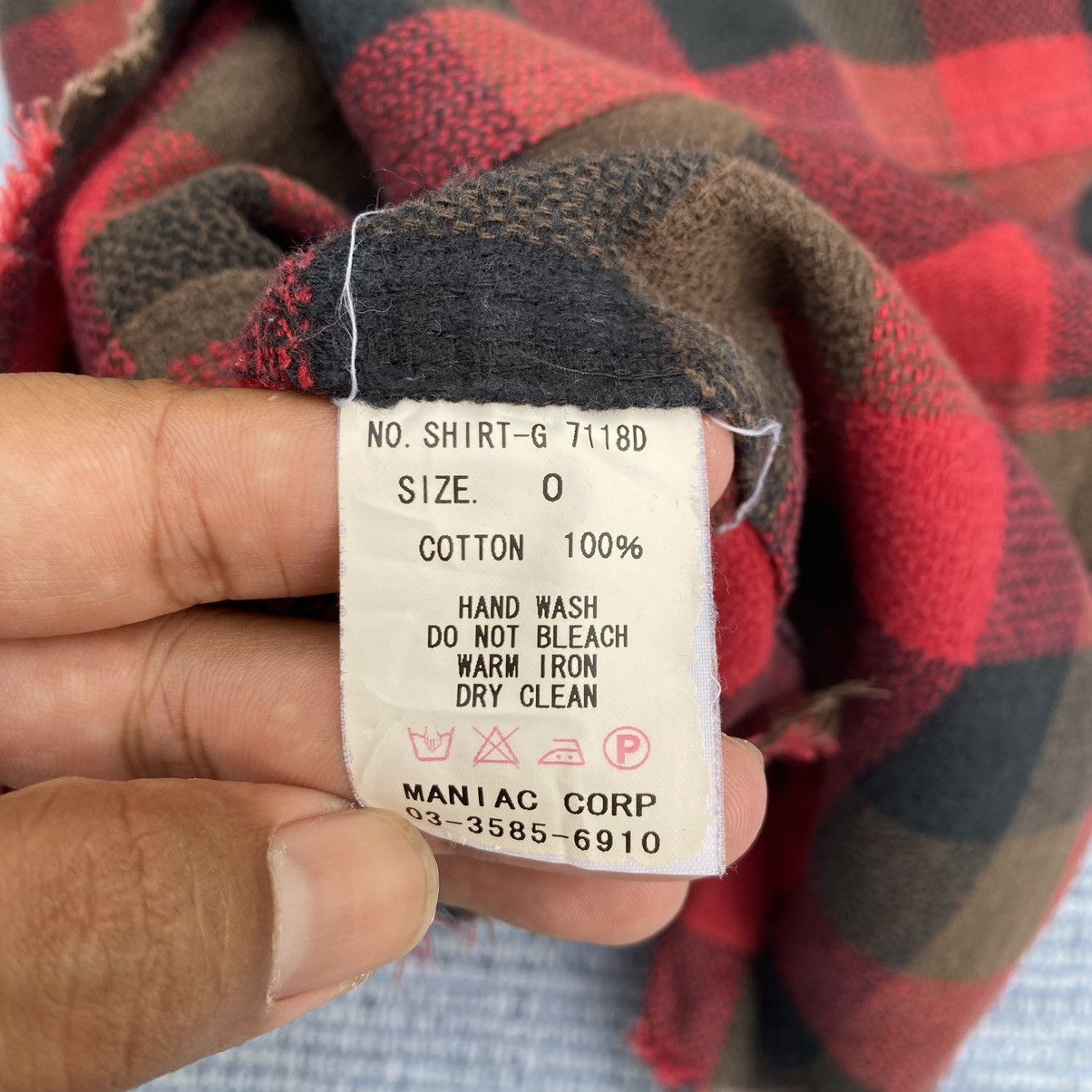 Le Grande Bleu (L.G.B.) checked flannel Size XS / US 0-2 / IT 36-38 - 6 Thumbnail