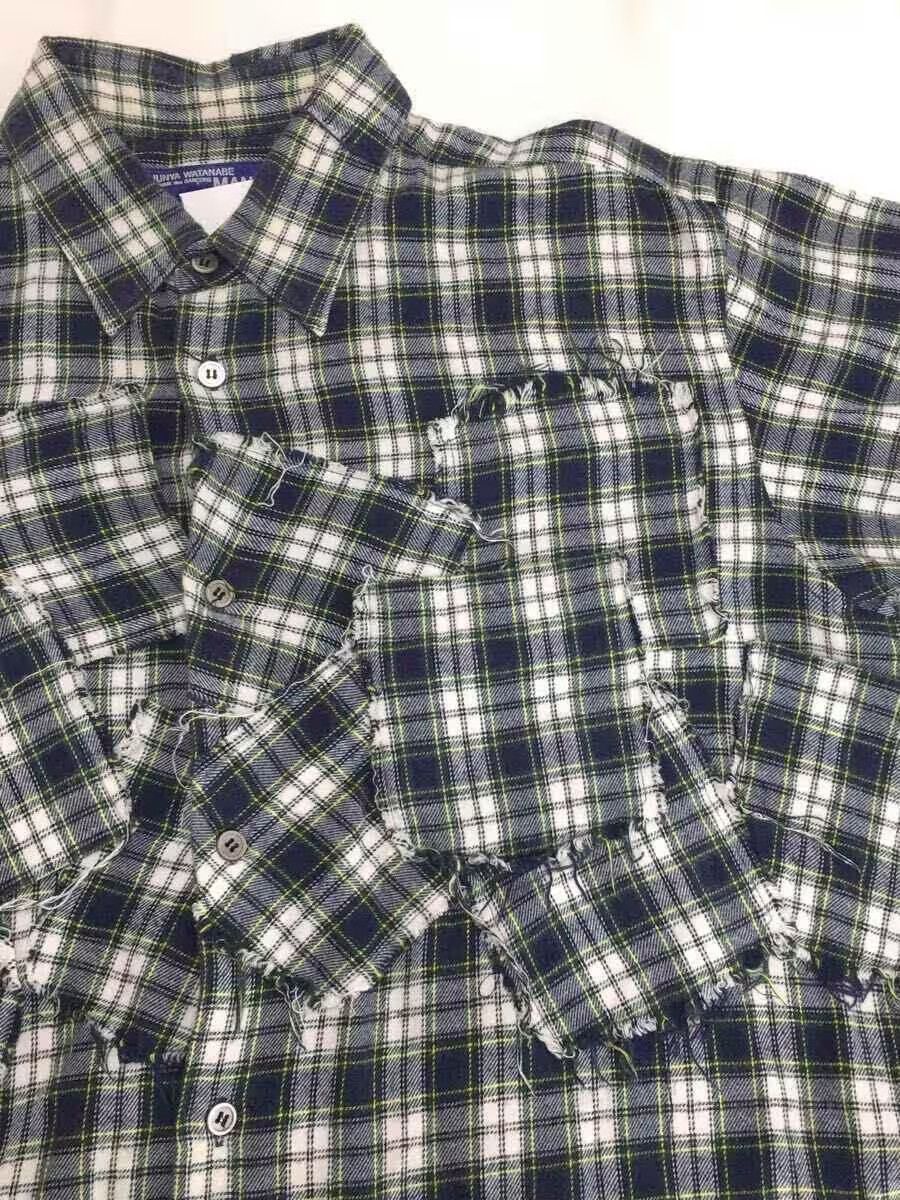 Comme des Garcons × Junya Watanabe 2003 Reconstructed Patchwork Plaid Shirt Size US M / EU 48-50 / 2 - 7 Thumbnail