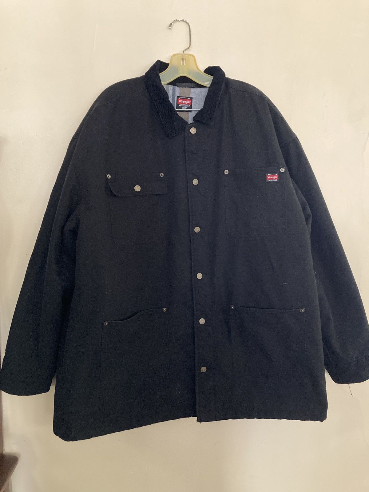 Vintage × Wrangler XXXL 3XL vintage wrangler workwear 🔥 denim cargo work jacket Size US XXL / EU 58 / 5 - 1 Thumbnail
