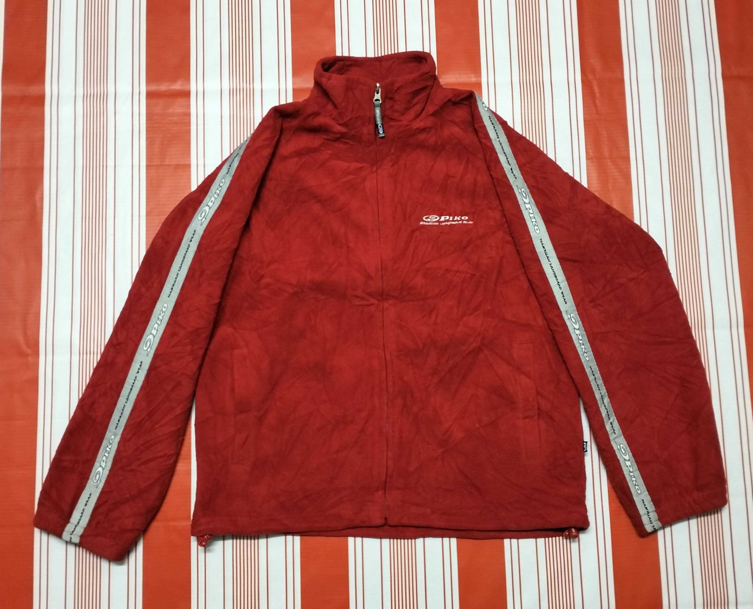 Japanese Brand × Vintage Piko Design Surfing Fleece Zipper Jacket Size US M / EU 48-50 / 2 - 1 Thumbnail