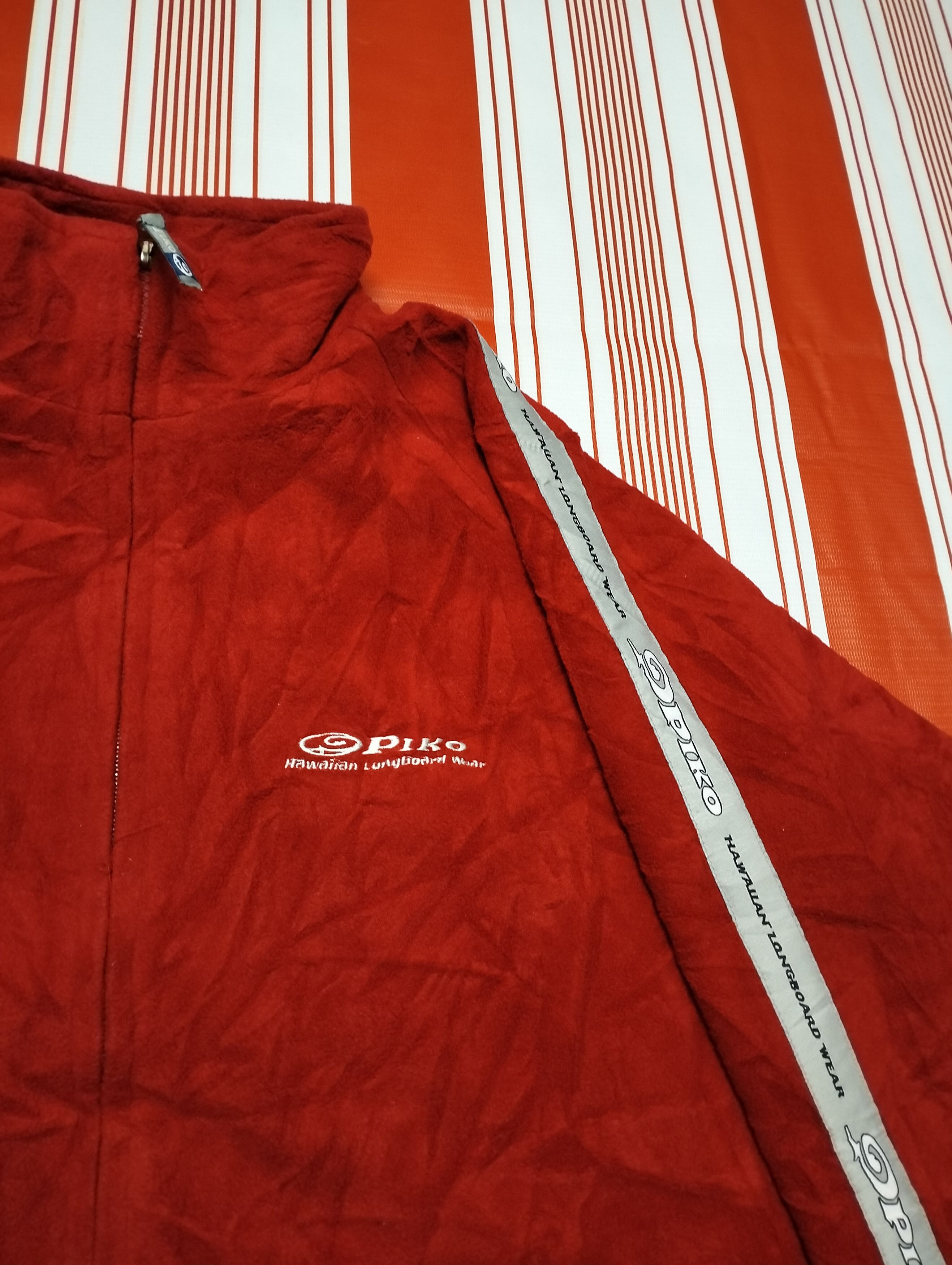 Japanese Brand × Vintage Piko Design Surfing Fleece Zipper Jacket Size US M / EU 48-50 / 2 - 5 Thumbnail