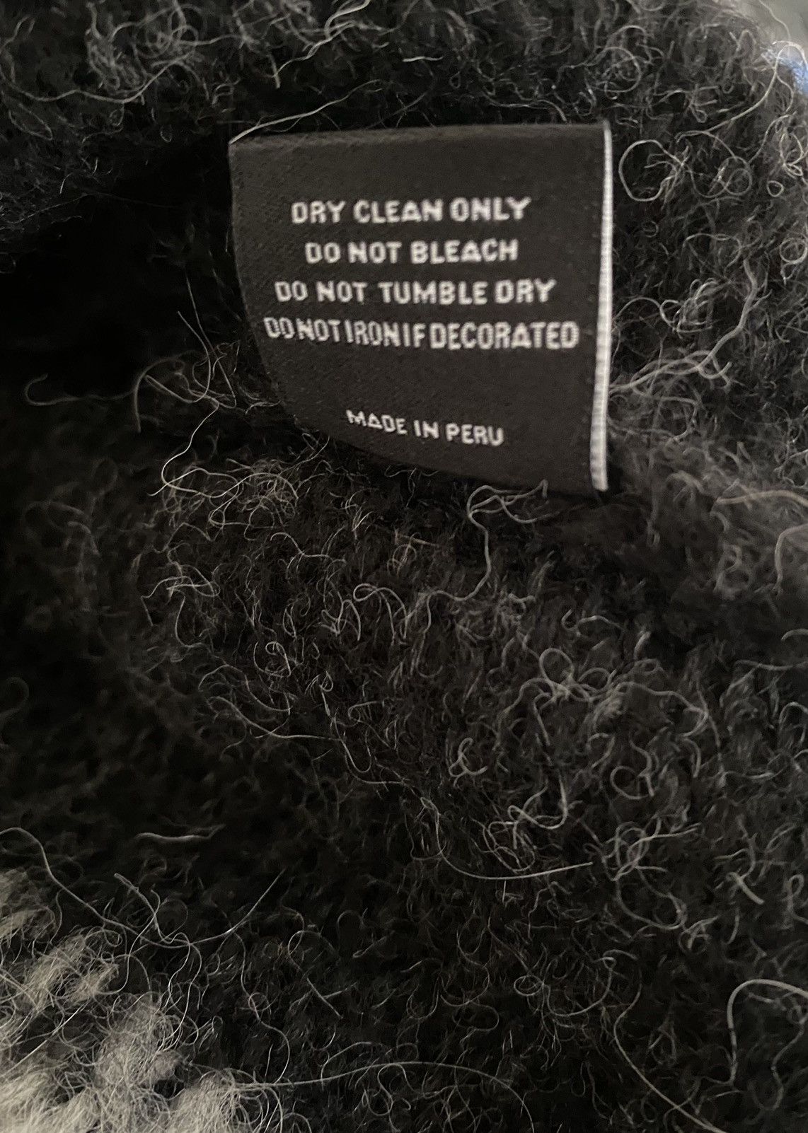 Fugazi Fugazi Censored Knit Black Large | Grailed