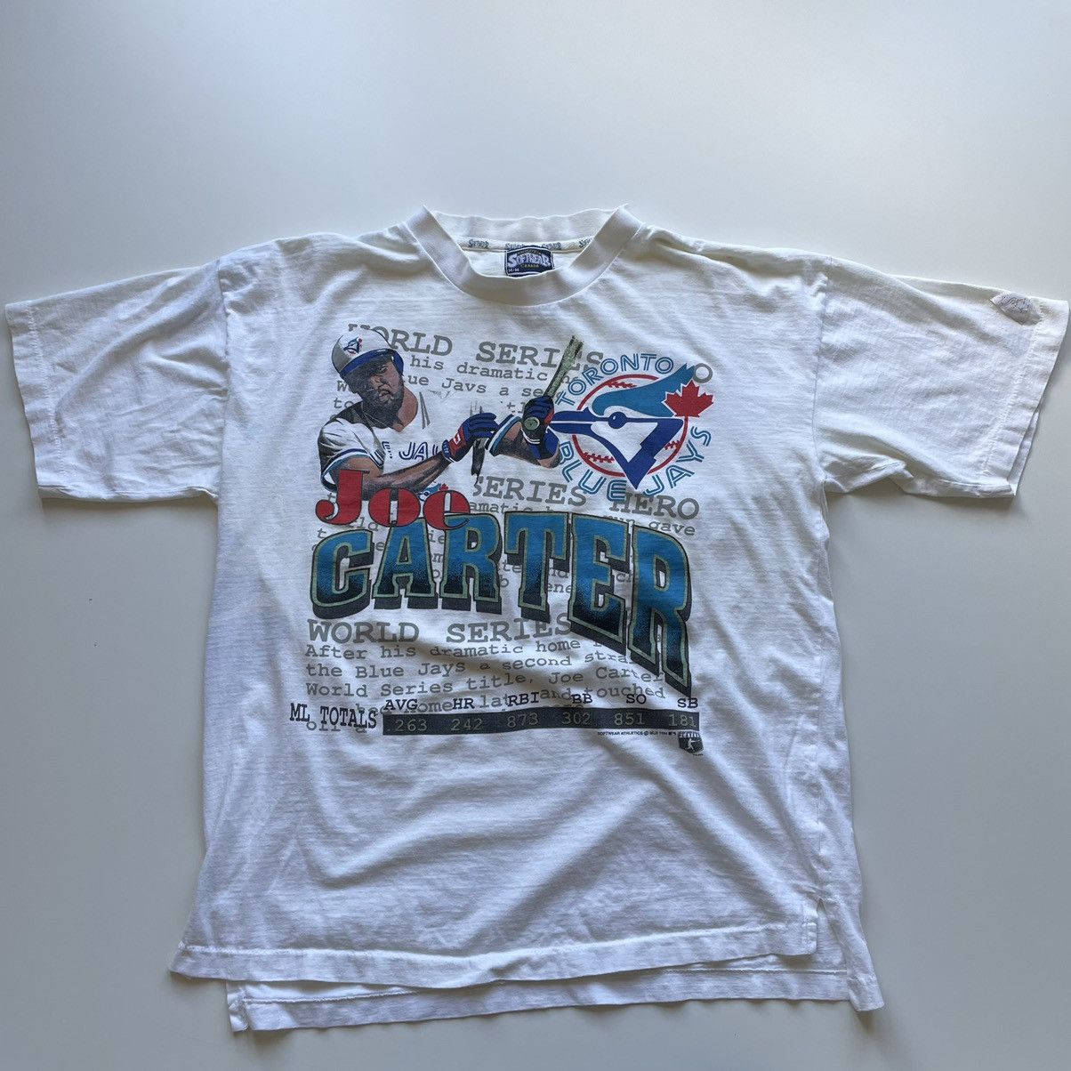 Vintage Toronto Blue Jays 1992 Champs Caricature T-shirt MLB Baseball Joe  Carter – For All To Envy