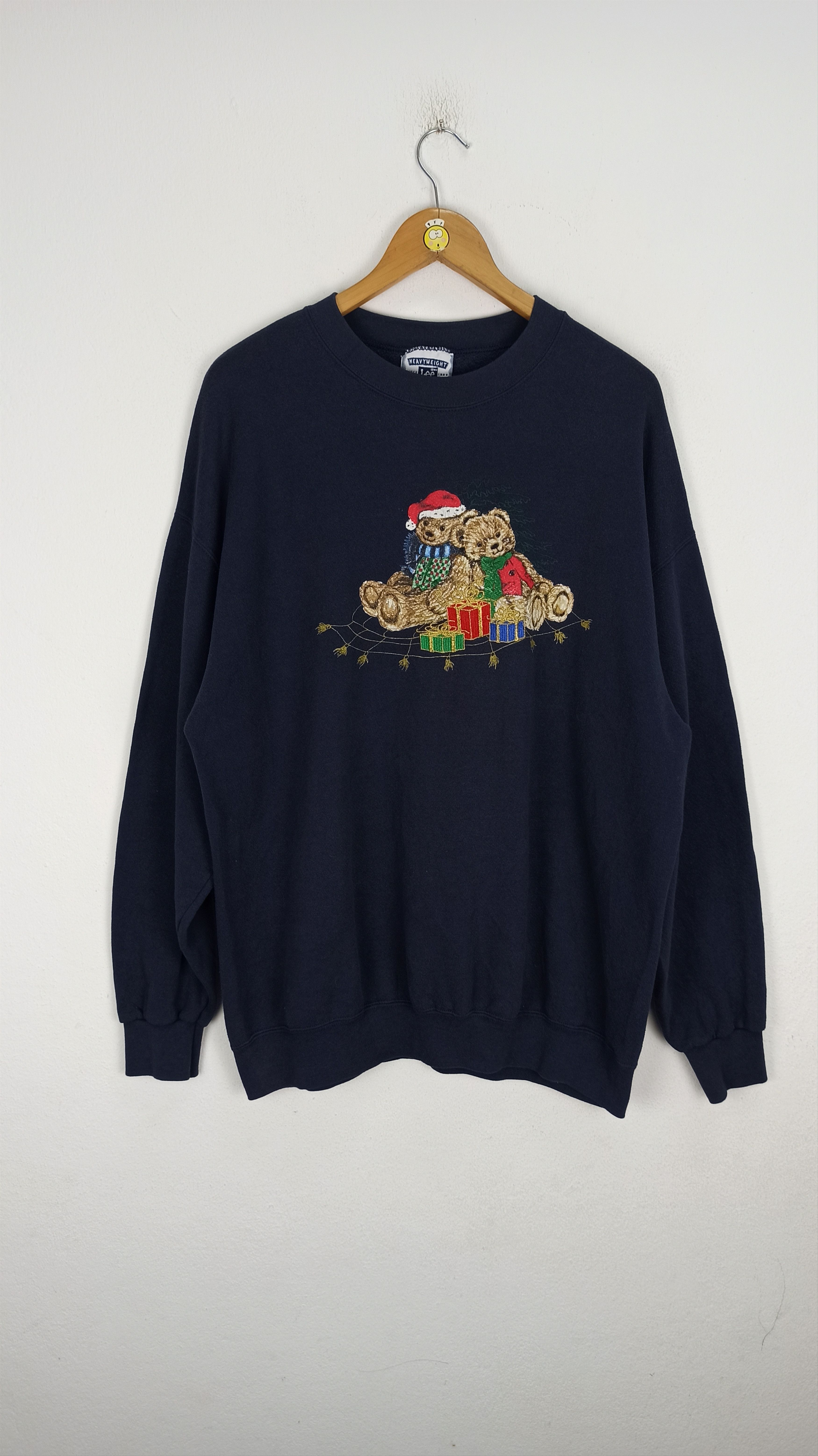 Lee Vintage🔥 Sweatshirt LEE X Merry Christmas Bear Size US XL / EU 56 / 4 - 1 Thumbnail