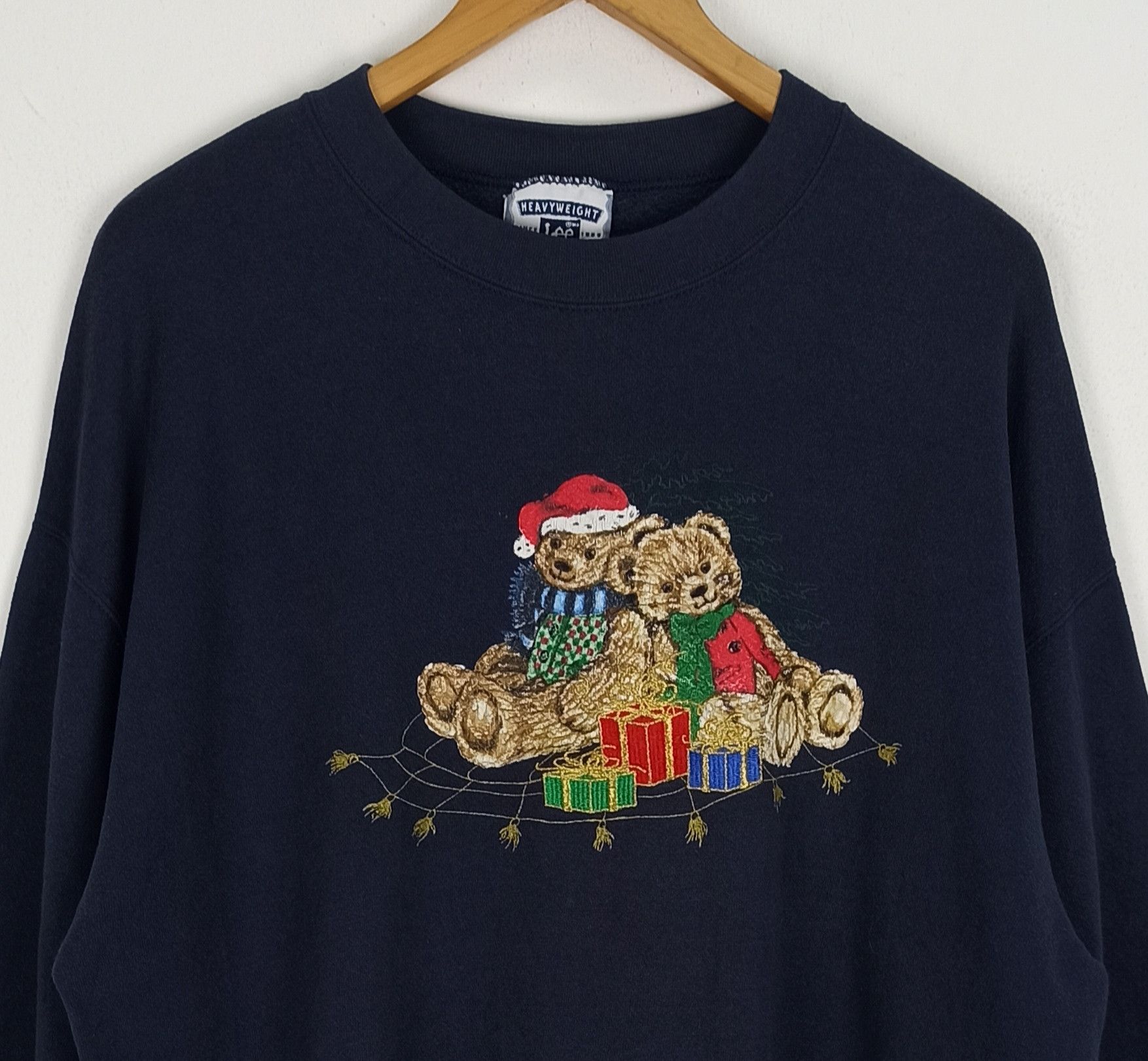 Lee Vintage🔥 Sweatshirt LEE X Merry Christmas Bear Size US XL / EU 56 / 4 - 2 Thumbnail