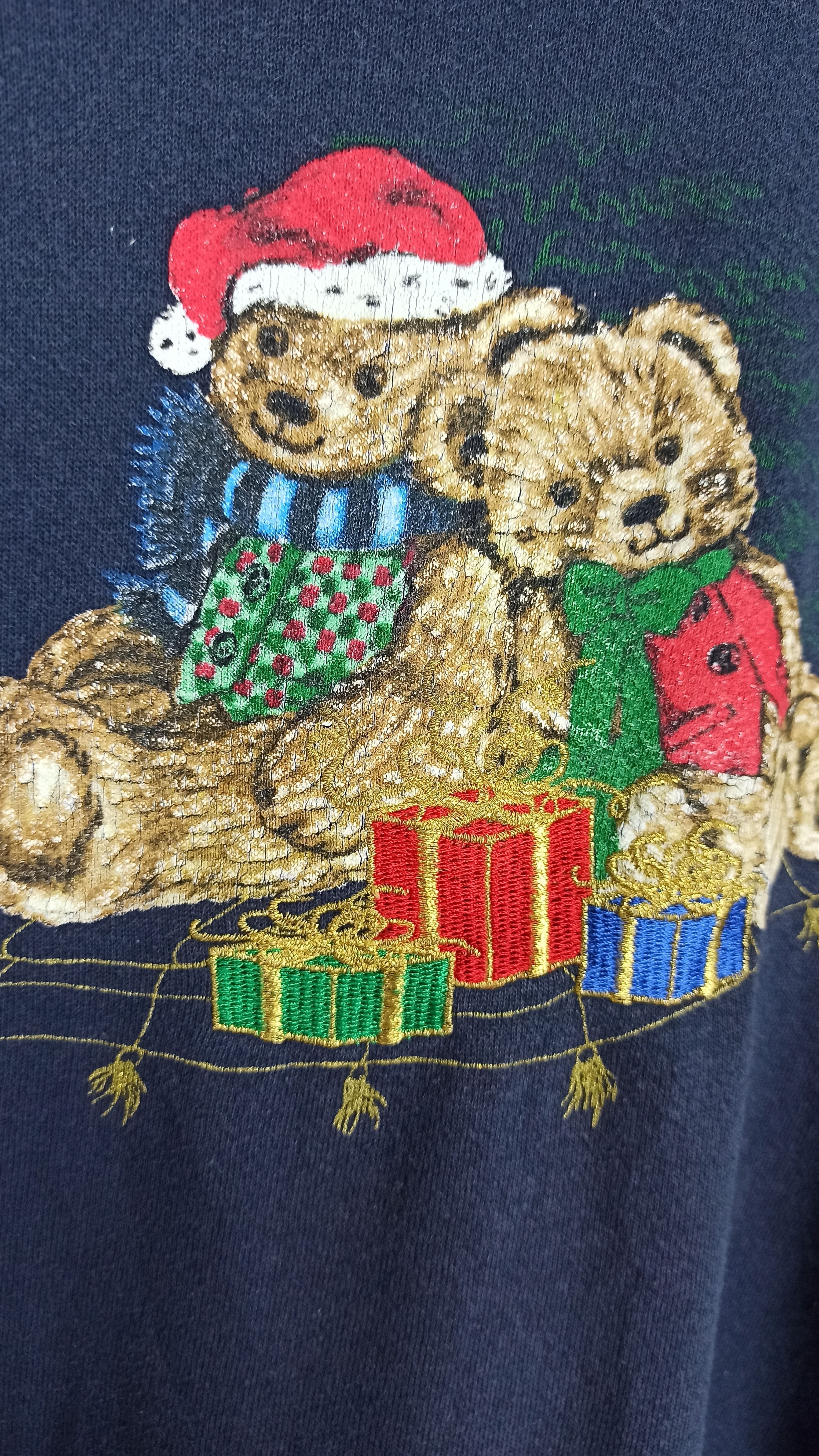 Lee Vintage🔥 Sweatshirt LEE X Merry Christmas Bear Size US XL / EU 56 / 4 - 3 Thumbnail