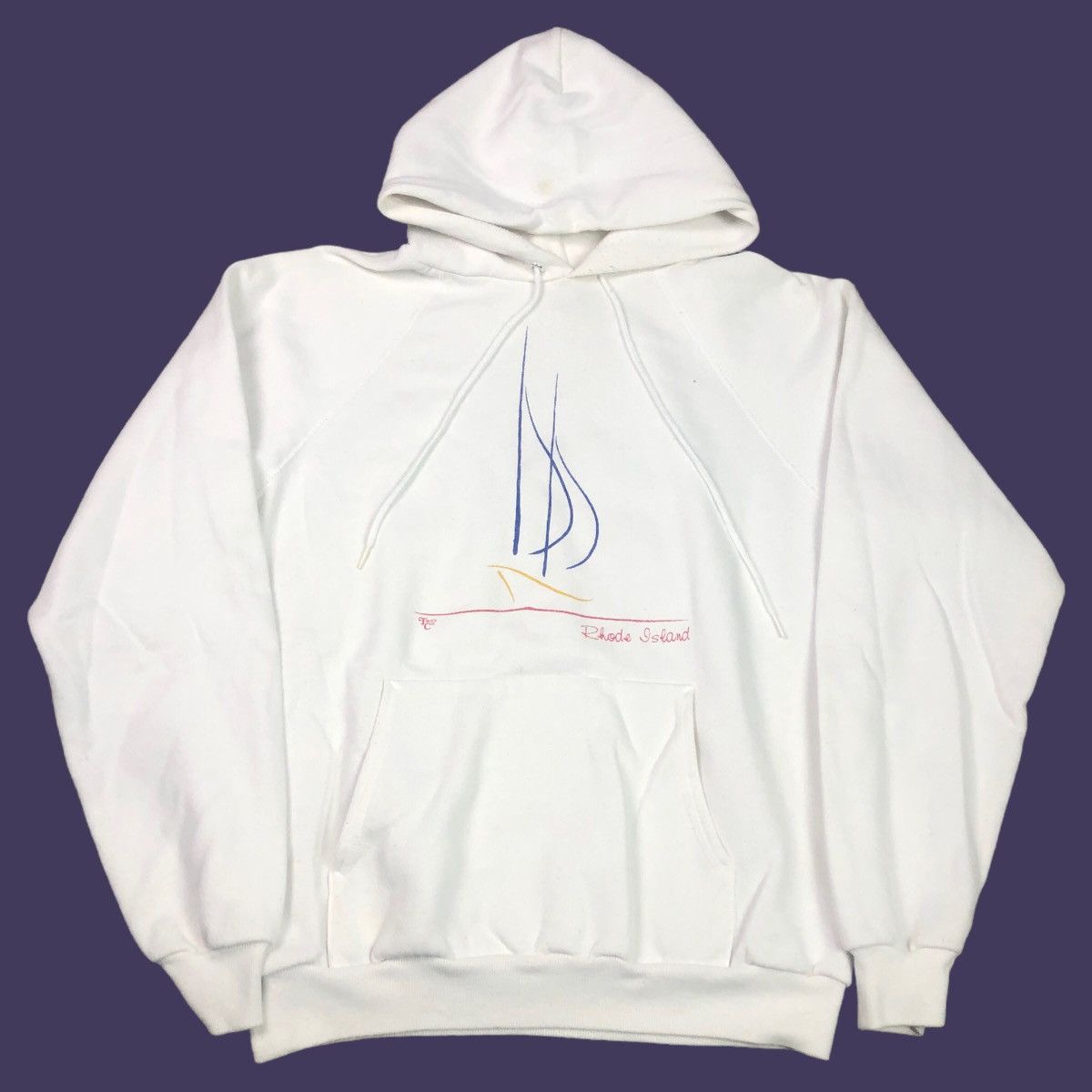 Hanes × Vintage Vintage 80s Hanes Rhode Island Sailboat Sweatshirt Adult L Size US L / EU 52-54 / 3 - 1 Thumbnail
