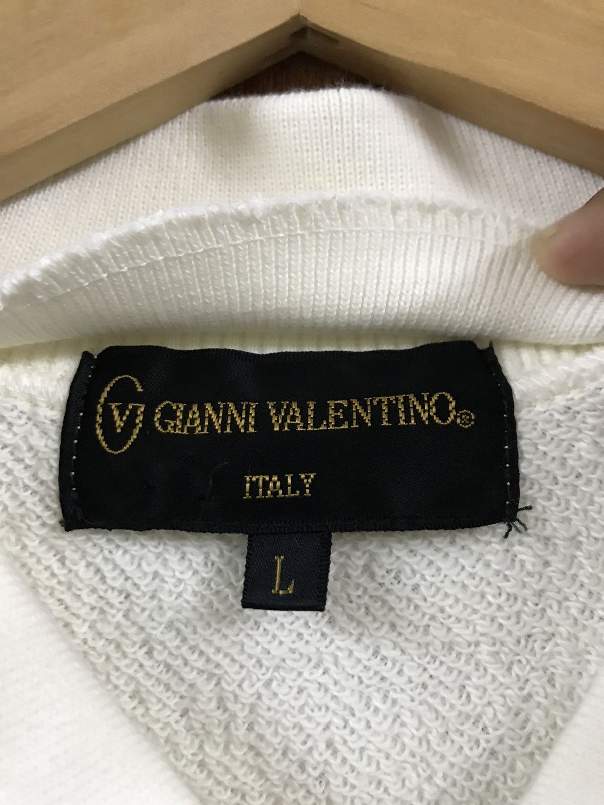vintage 90s embroidery gianni valentino detachable neck