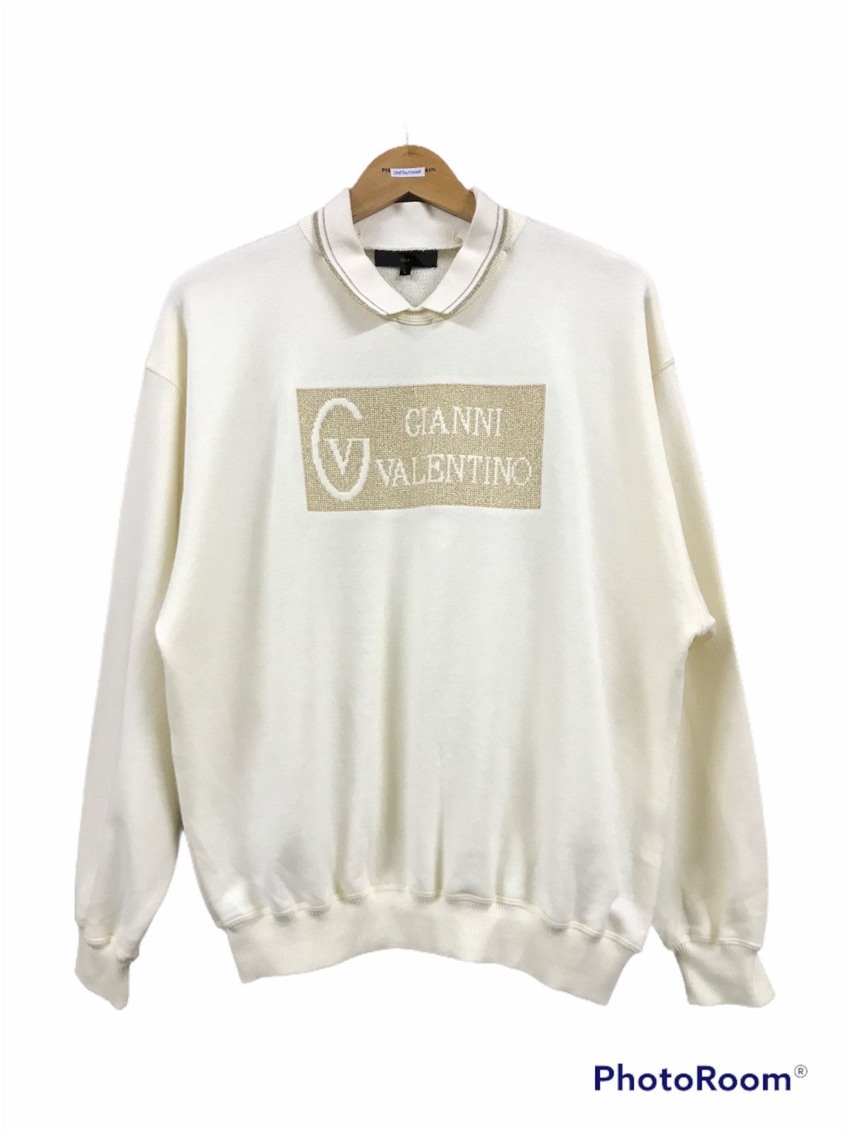 vintage 90s embroidery gianni valentino detachable neck