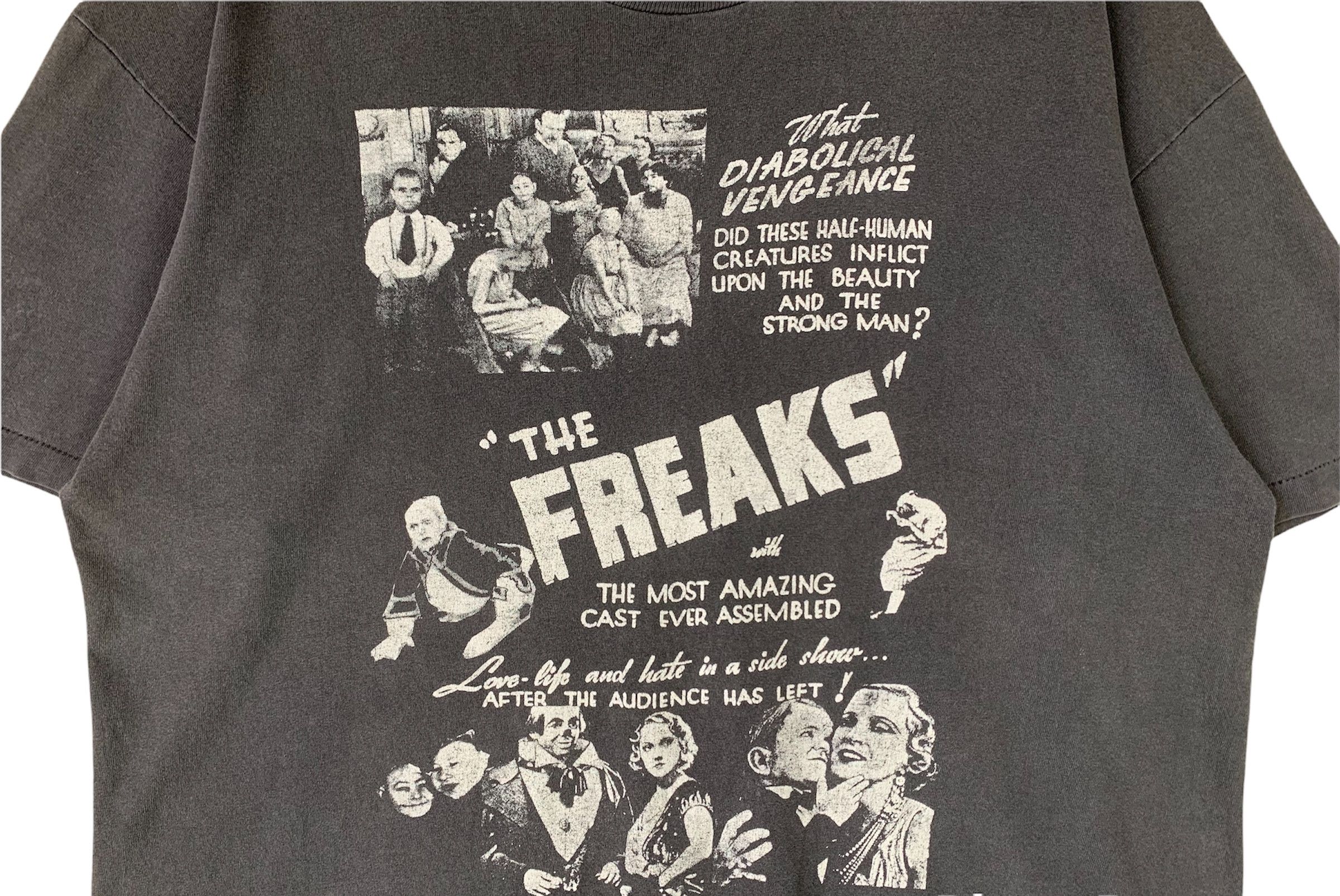 Vintage FREAKS 1932 pre-Code horror goth punk cult film vtg 80s tee Size US XL / EU 56 / 4 - 3 Thumbnail