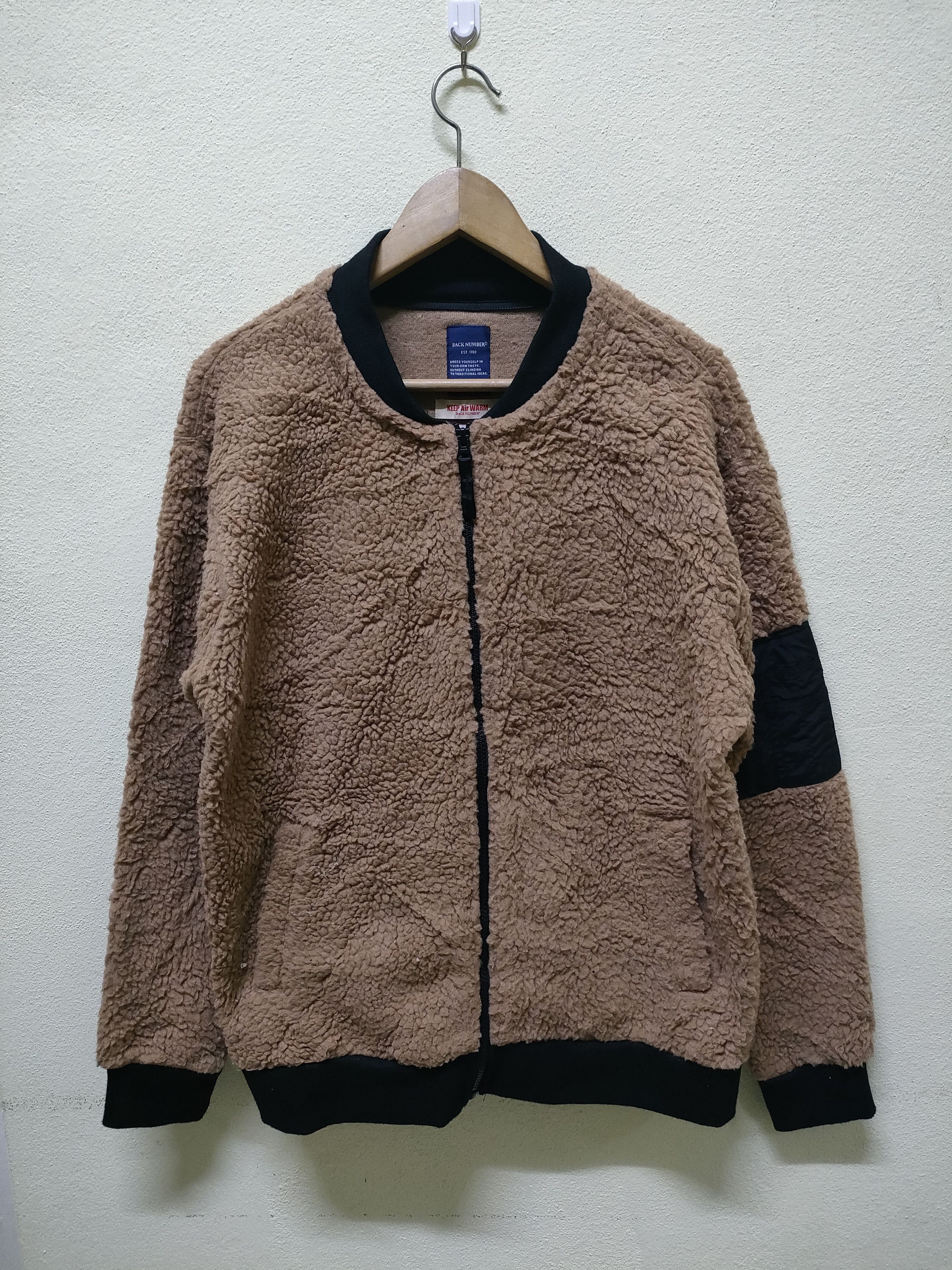 Japanese Brand Back Number Thermolite Sherpa Fleece Jacket Size US L / EU 52-54 / 3 - 1 Thumbnail