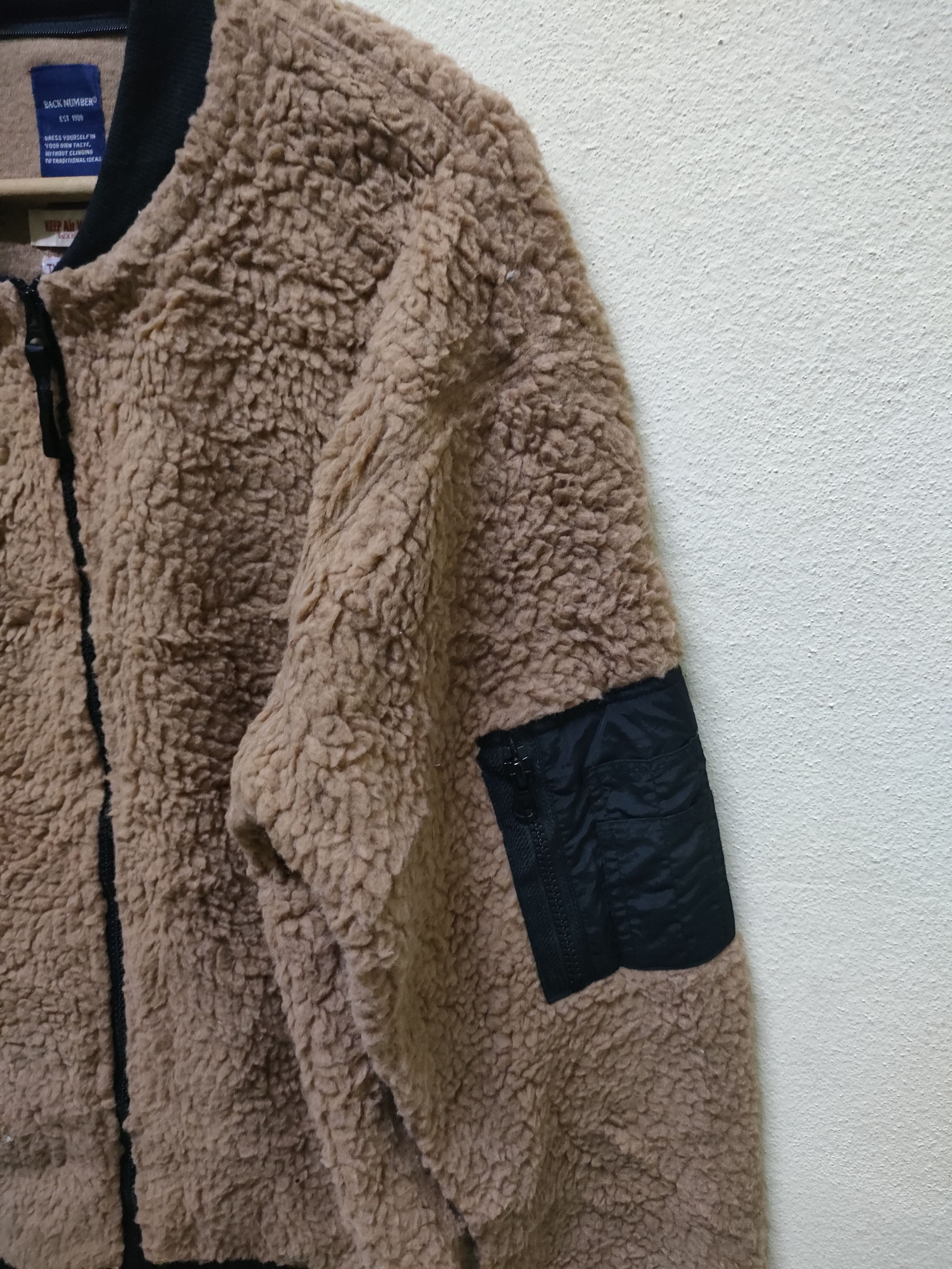 Japanese Brand Back Number Thermolite Sherpa Fleece Jacket Size US L / EU 52-54 / 3 - 6 Thumbnail