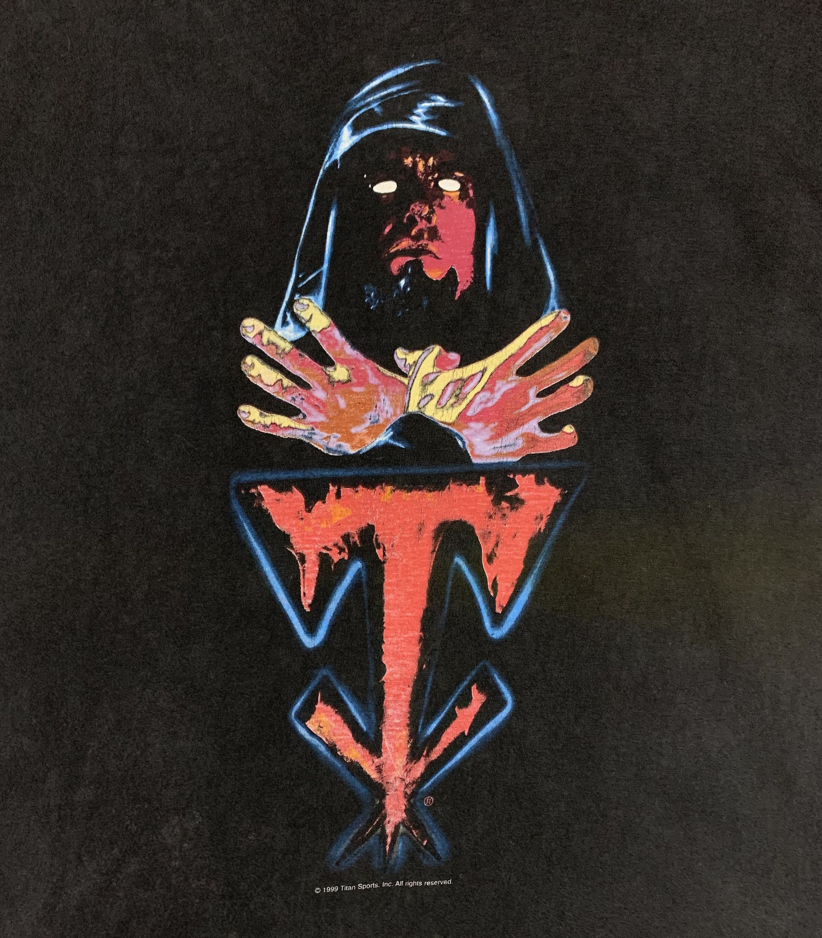 Vintage × WWF Undertaker dark priest hell has relocated vtg 90s tshirt Size US M / EU 48-50 / 2 - 3 Thumbnail