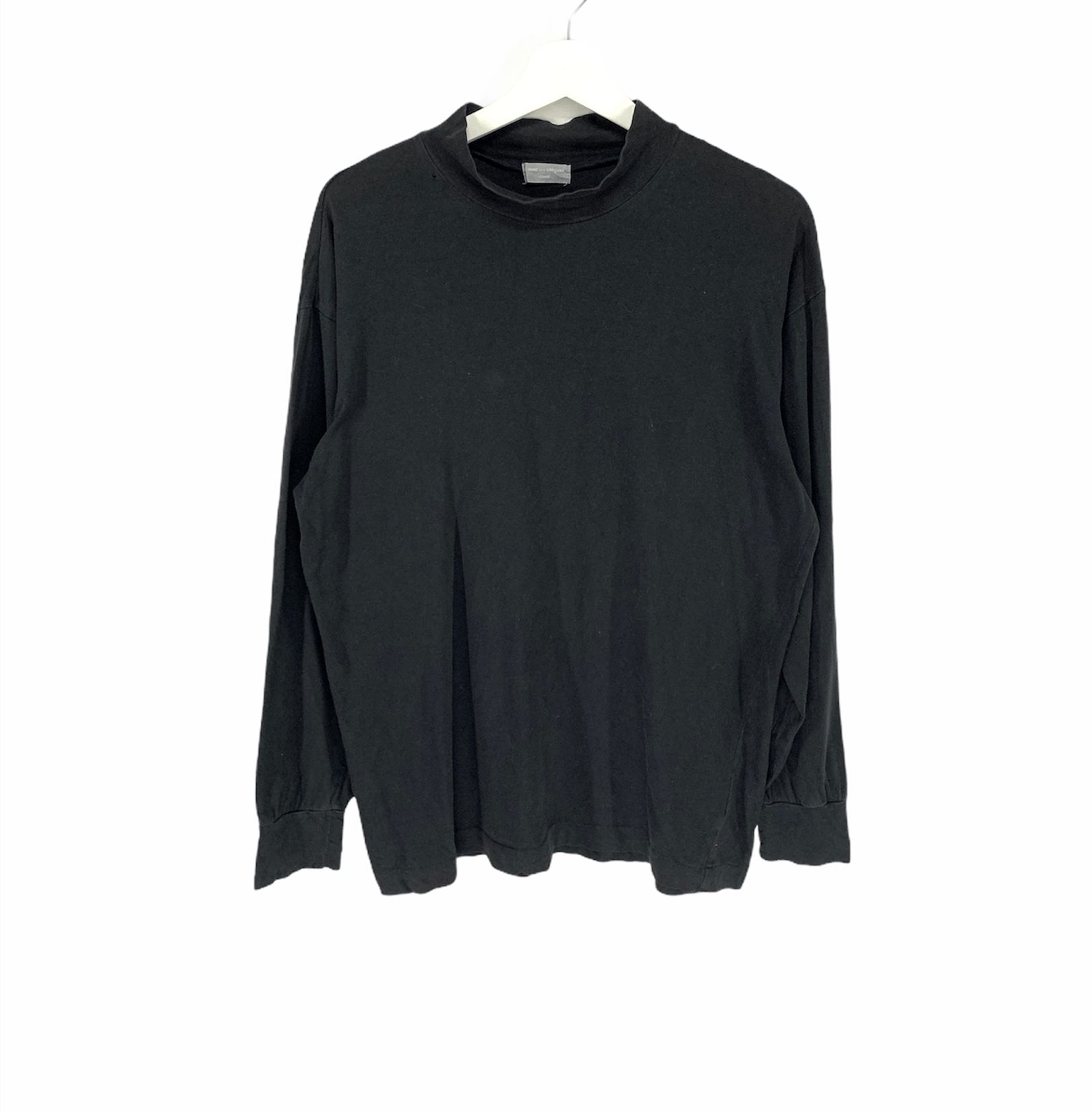 Comme des Garcons Homme × Comme des Garcons Homme Plus × Japanese Brand Comme des garcons homme black plain minimalist LS shirt Size US M / EU 48-50 / 2 - 1 Thumbnail