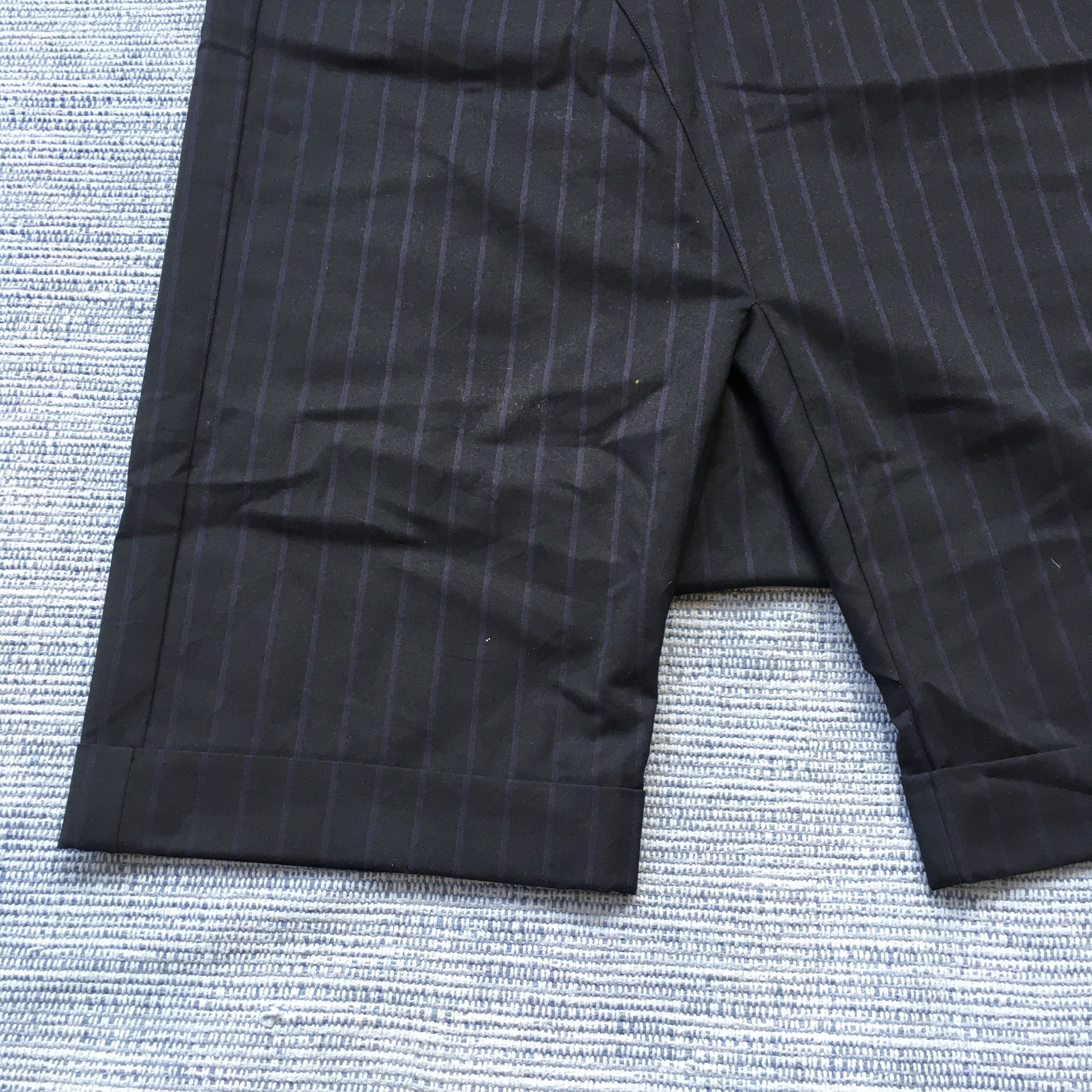 Japanese Brand navy stripe over-baggy pants Size US 30 / EU 46 - 3 Thumbnail