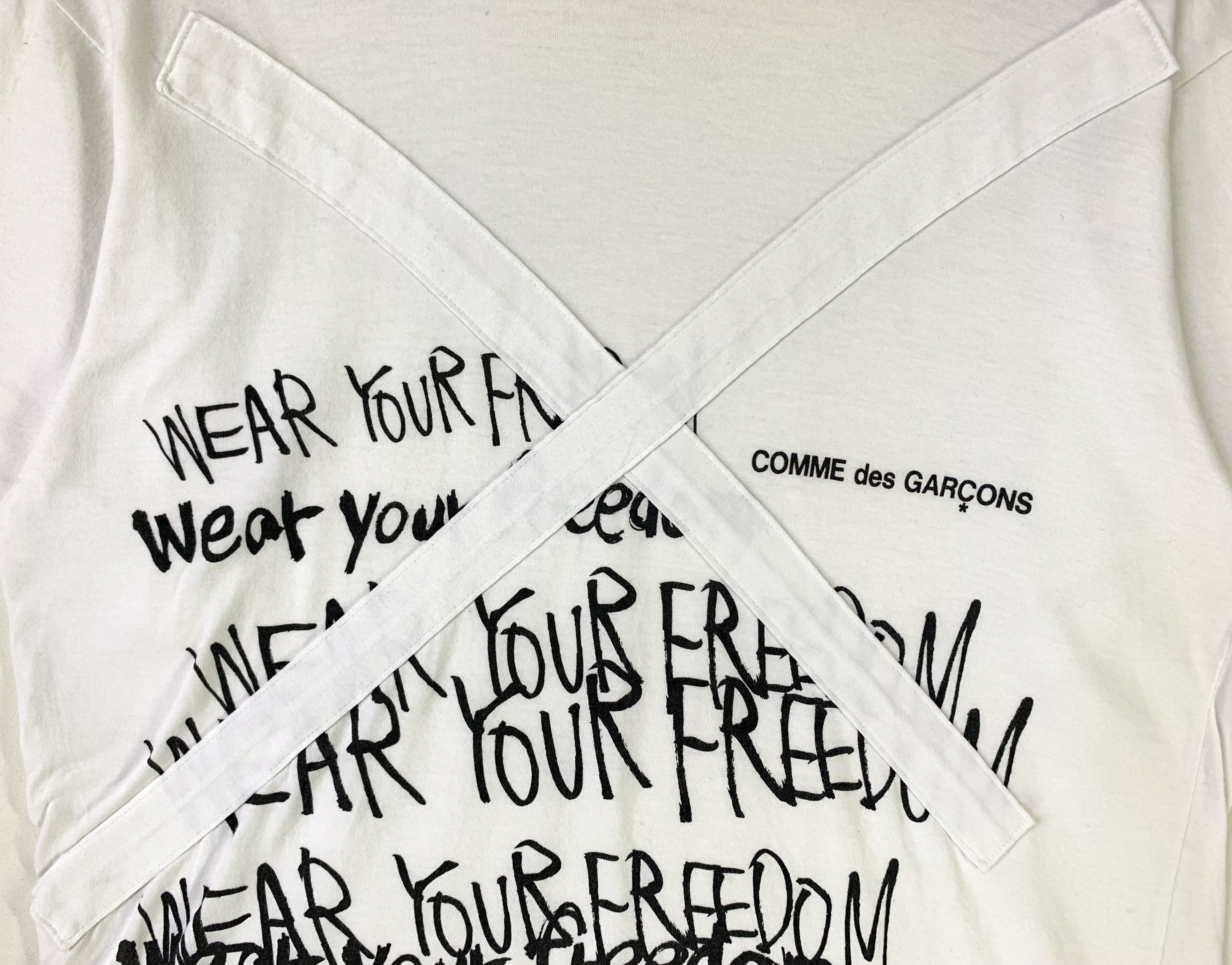 Comme des Garcons × Comme des Garcons Homme Plus × Japanese Brand Comme des garcons wear your freedom shirt Size US L / EU 52-54 / 3 - 4 Thumbnail