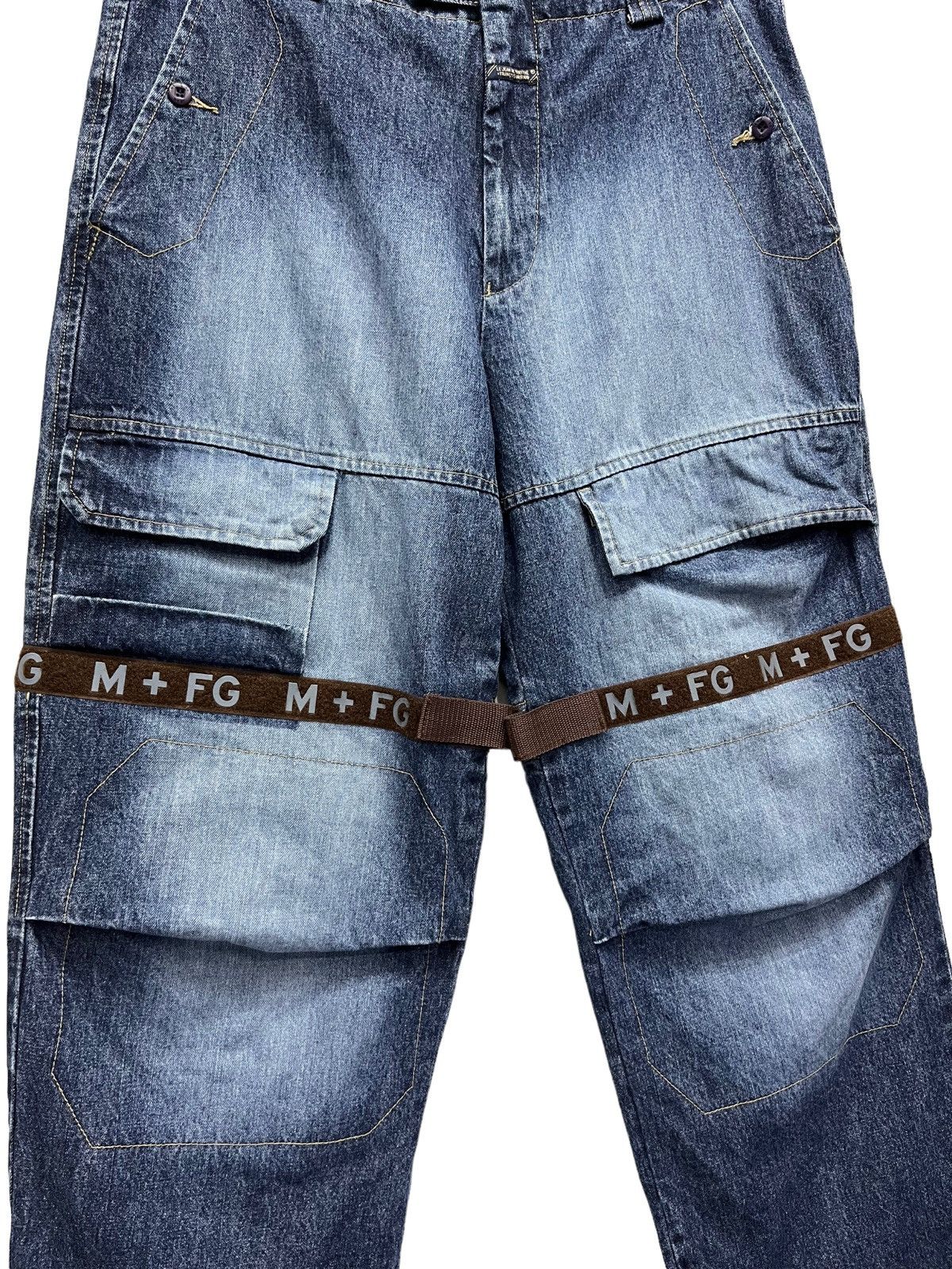 Marithe + Francois Girbaud 🔥MARITHE GIRBAUD Baggy Multipocket Bondage Velcro Strap Size US 35 - 3 Thumbnail