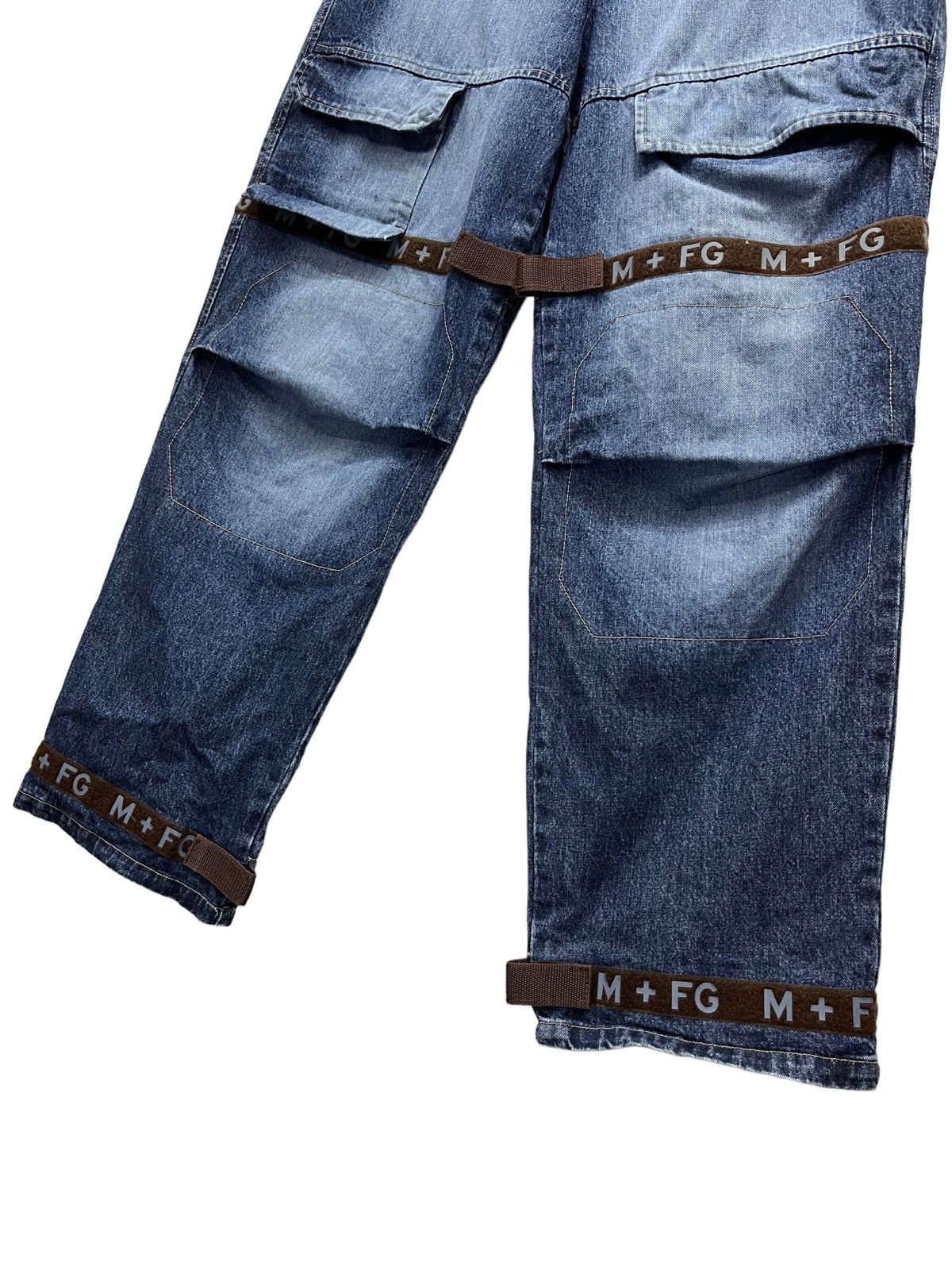 Marithe + Francois Girbaud 🔥MARITHE GIRBAUD Baggy Multipocket Bondage Velcro Strap Size US 35 - 5 Thumbnail