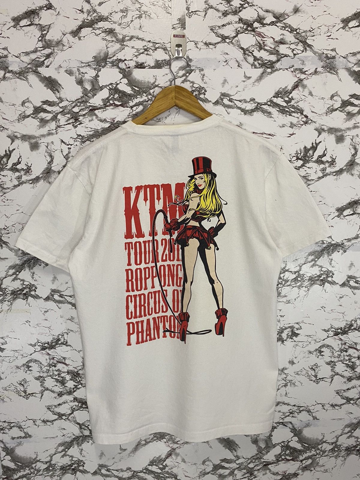 Vintage KTM Sexy Lady Big Print T-Shirt Size US M / EU 48-50 / 2 - 8 Thumbnail