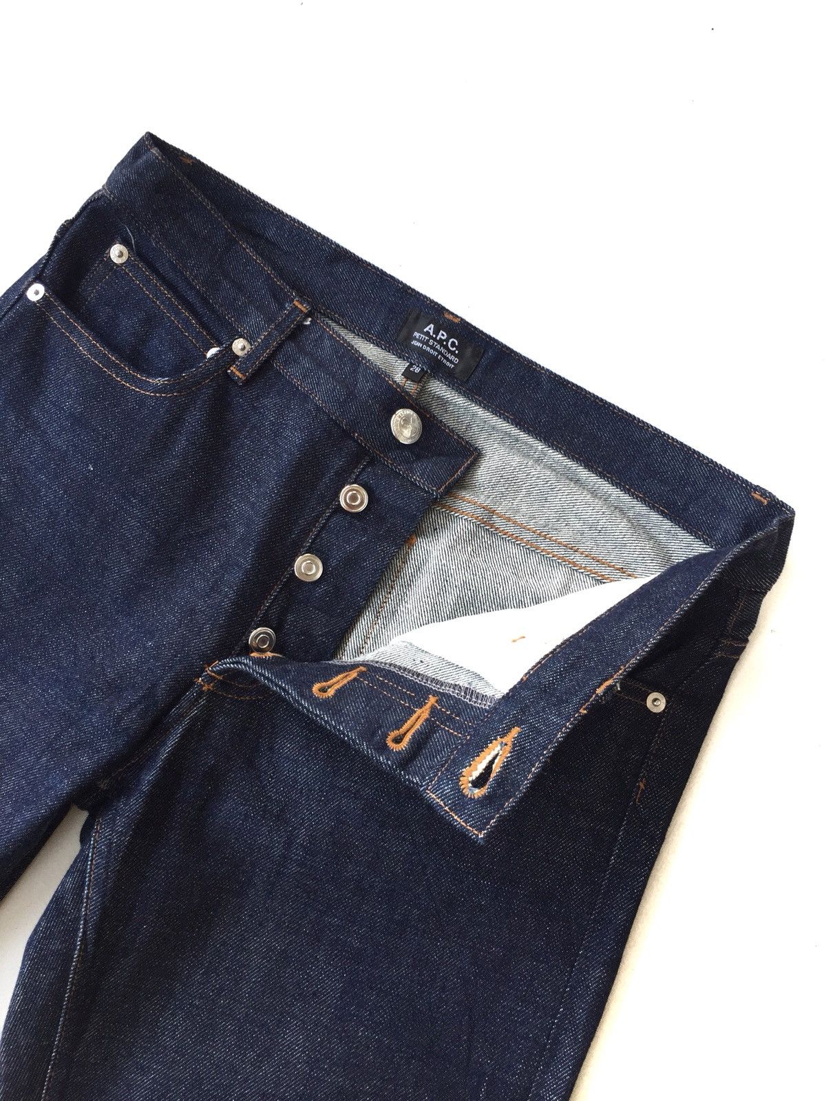 A.P.C. APC Petit New Standard Red Selvage Slim Fit Denim Size US 30 / EU 46 - 7 Thumbnail