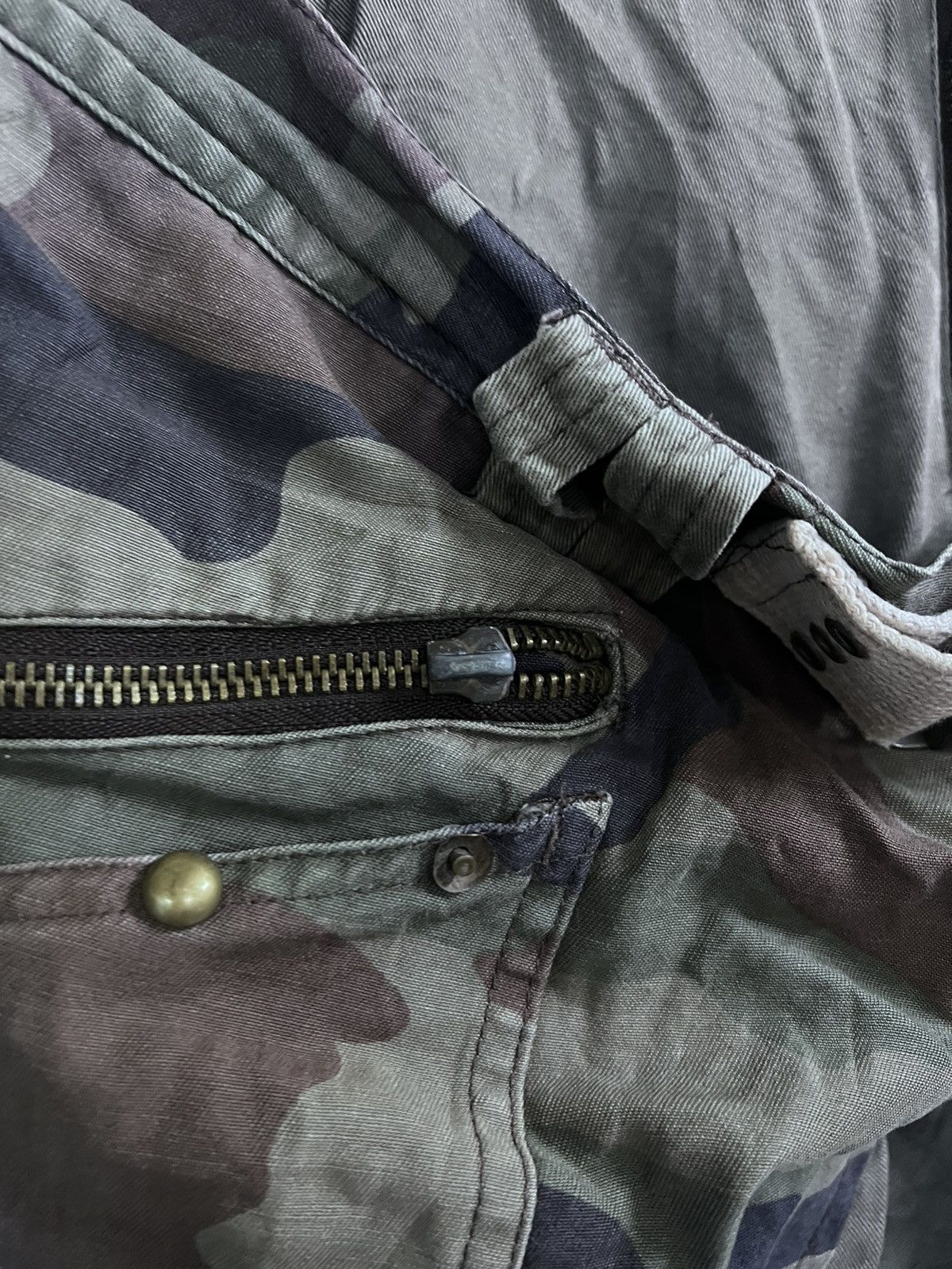 Japanese Brand VINTAGE DOUBLE WAIST PATCHWORK CAMO LIKE RAF SIMON Size US 30 / EU 46 - 9 Thumbnail
