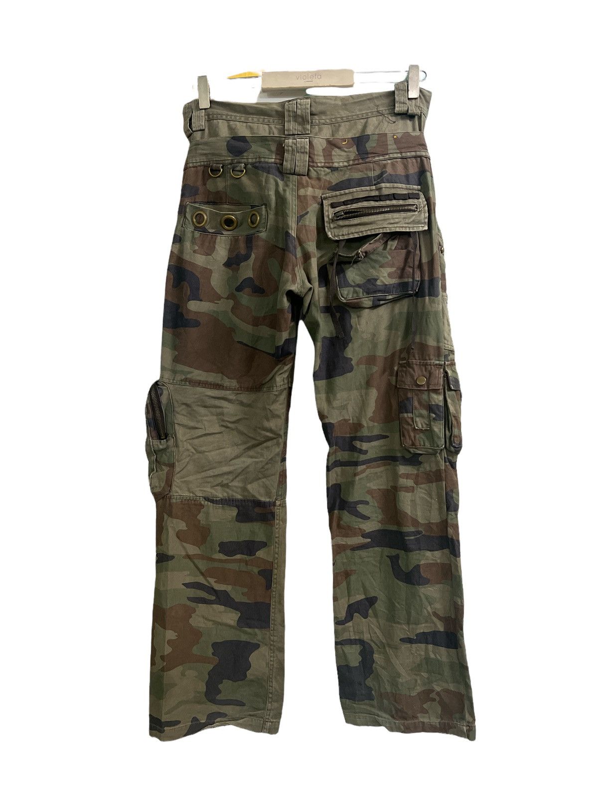 Japanese Brand VINTAGE DOUBLE WAIST PATCHWORK CAMO LIKE RAF SIMON Size US 30 / EU 46 - 7 Thumbnail