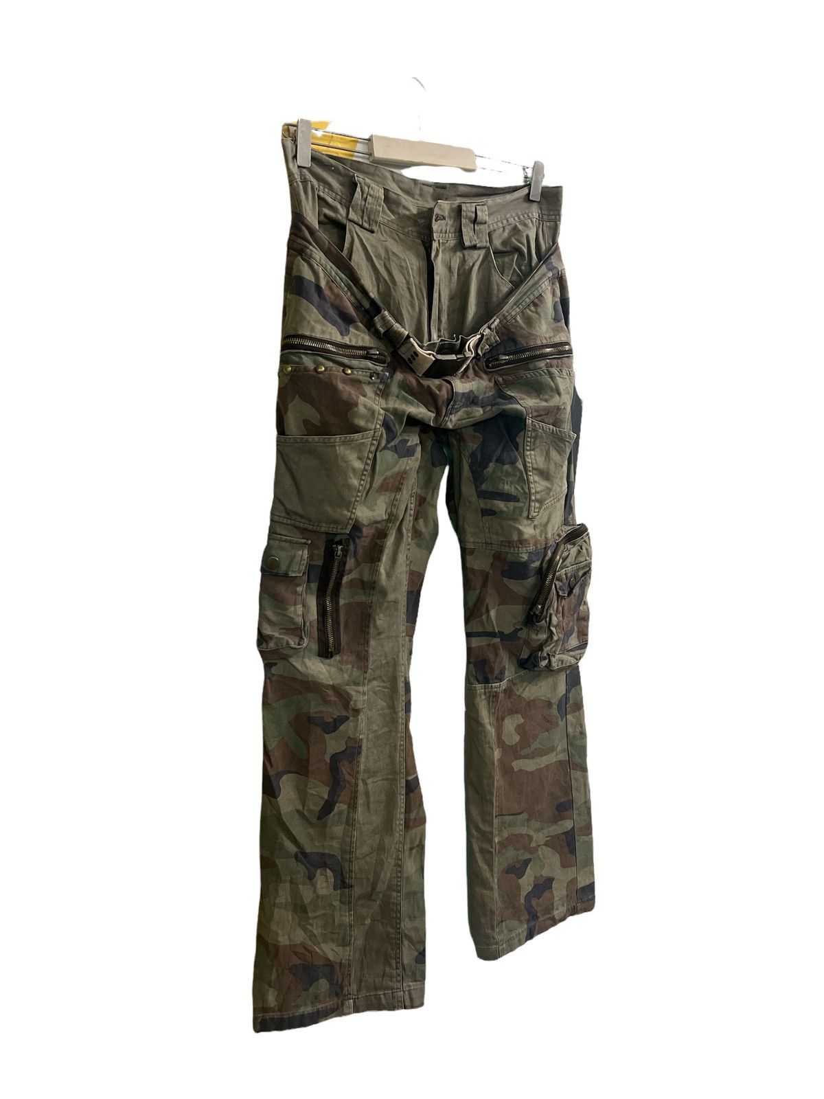 Japanese Brand VINTAGE DOUBLE WAIST PATCHWORK CAMO LIKE RAF SIMON Size US 30 / EU 46 - 5 Thumbnail