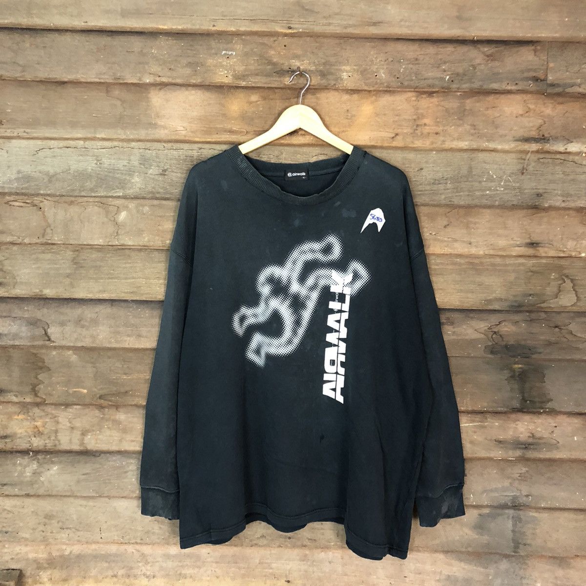 Airwalk × Vintage Airwalk vintage skate Black Sweatshirt #5680 Size US XXL / EU 58 / 5 - 1 Thumbnail