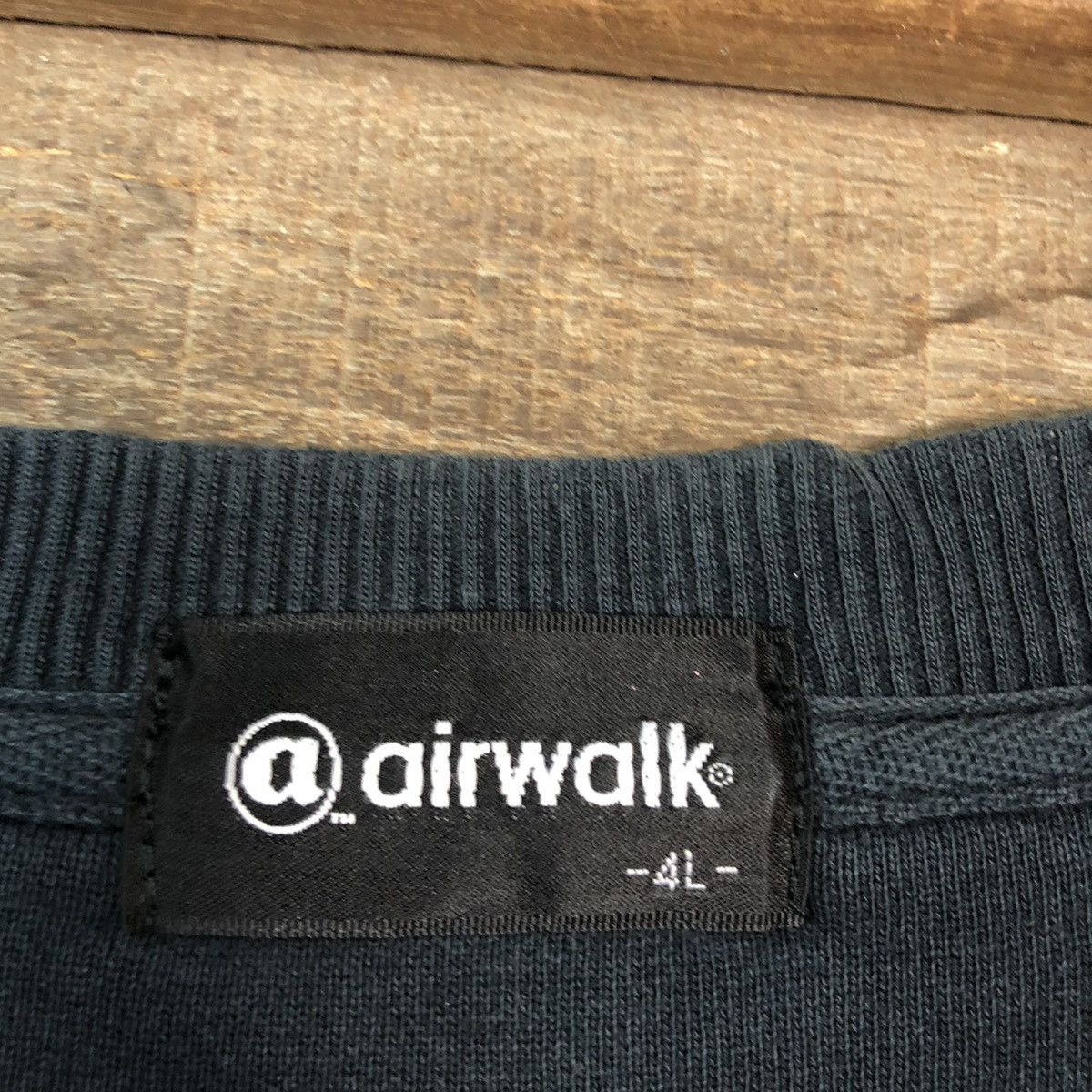 Airwalk × Vintage Airwalk vintage skate Black Sweatshirt #5680 Size US XXL / EU 58 / 5 - 12 Thumbnail