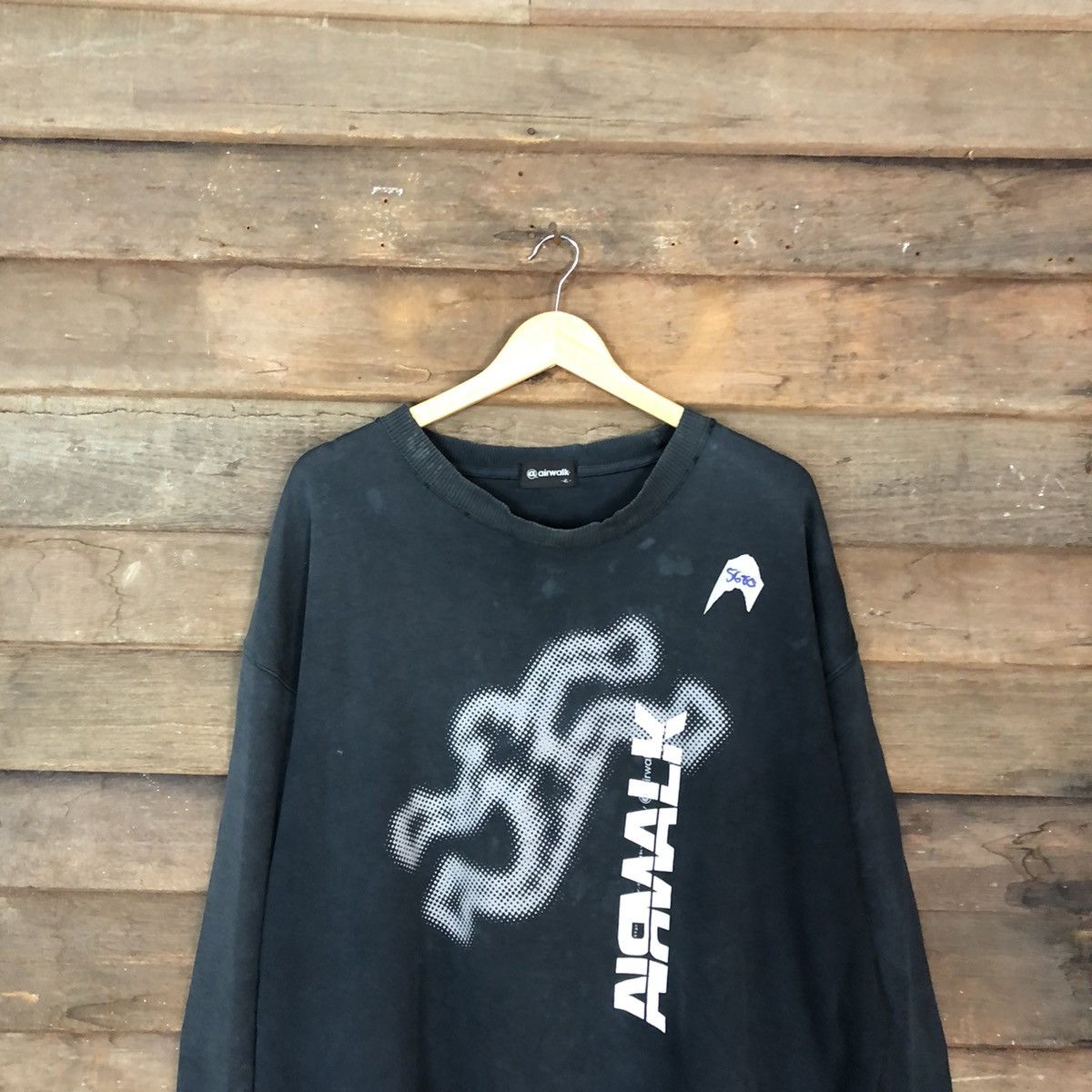 Airwalk × Vintage Airwalk vintage skate Black Sweatshirt #5680 Size US XXL / EU 58 / 5 - 9 Thumbnail