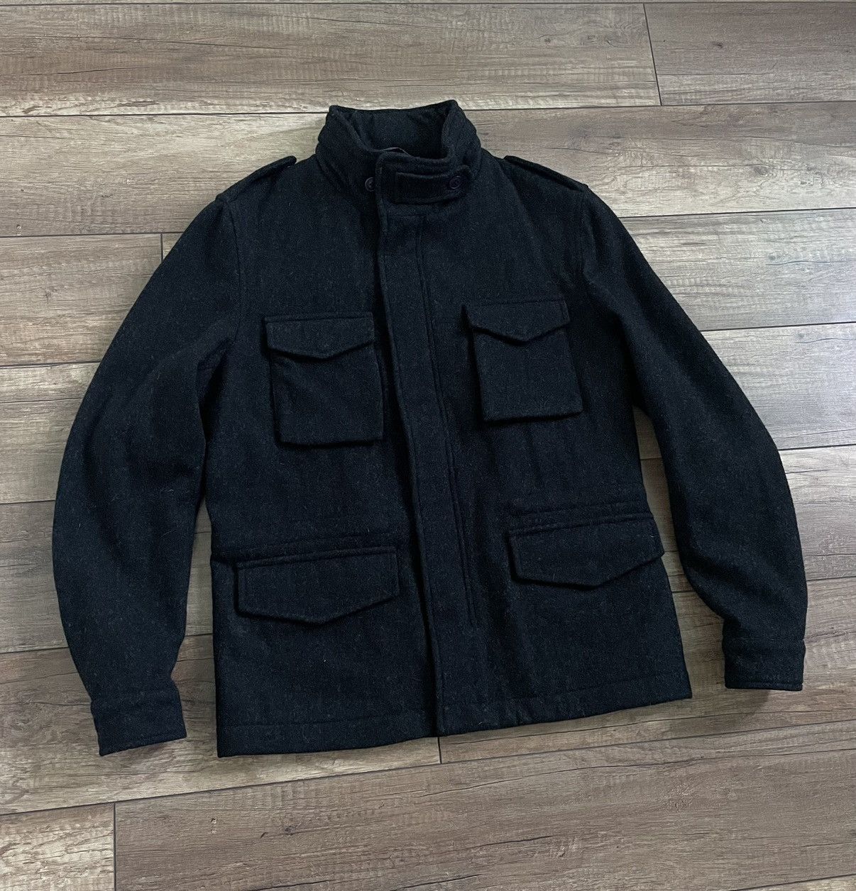 Woolrich Woolen Mills Woolrich Multipocket Cargo Wool Military M65 Jacket Coat Size US S / EU 44-46 / 1 - 2 Thumbnail