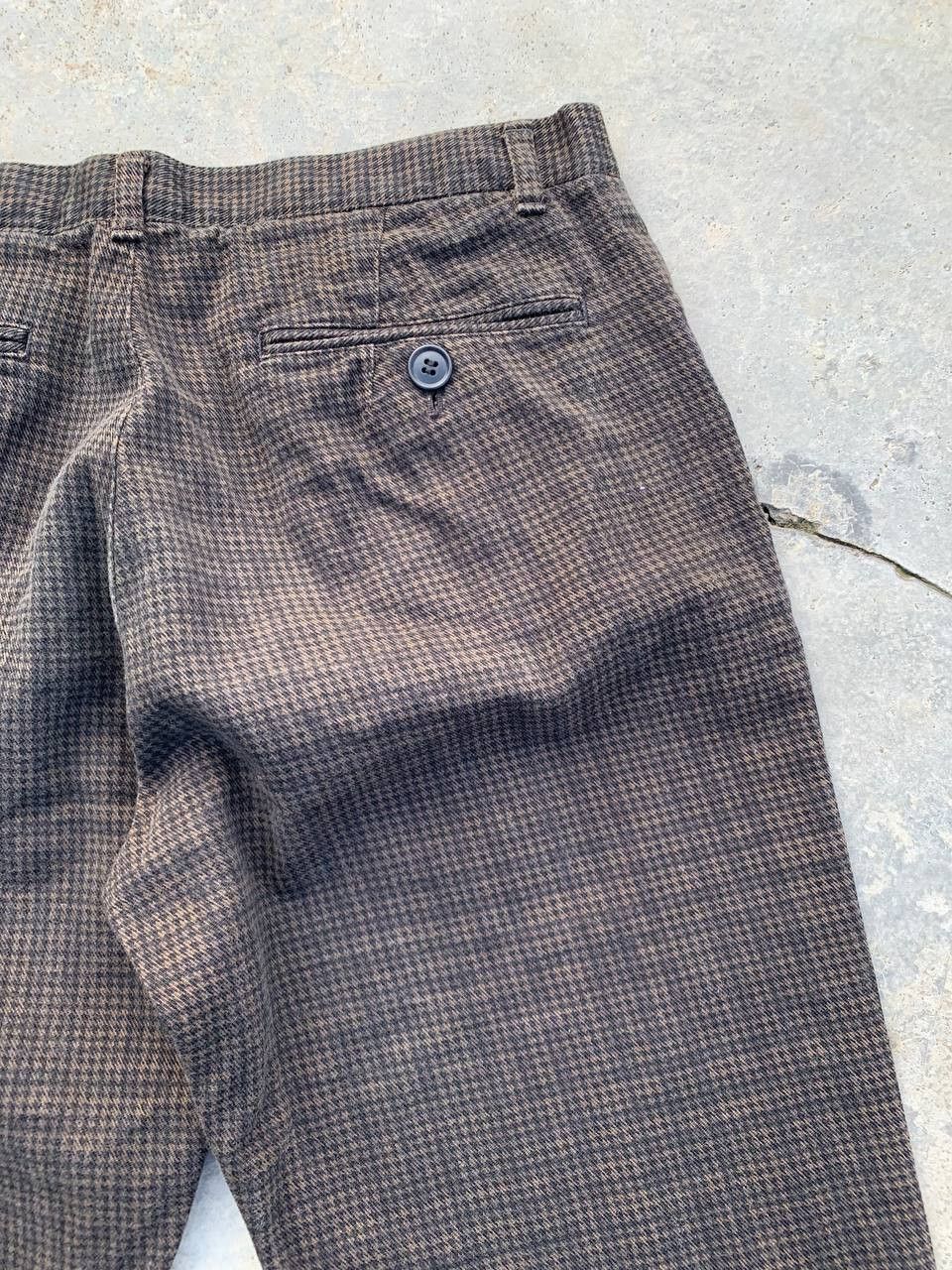 BIGI Men's Bigi Houndstooth Check Casual Pants Size US 29 - 9 Thumbnail