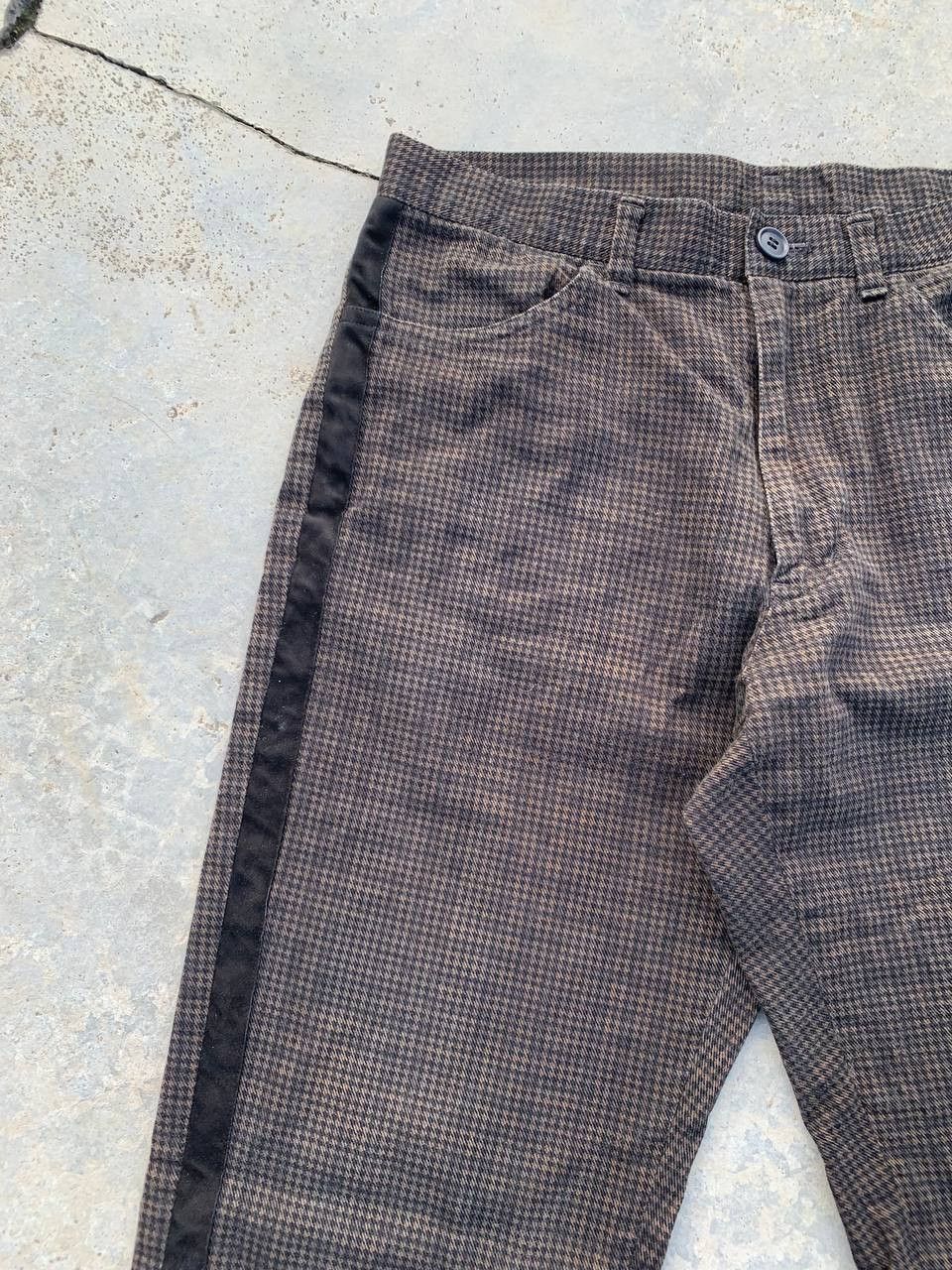 BIGI Men's Bigi Houndstooth Check Casual Pants Size US 29 - 4 Thumbnail