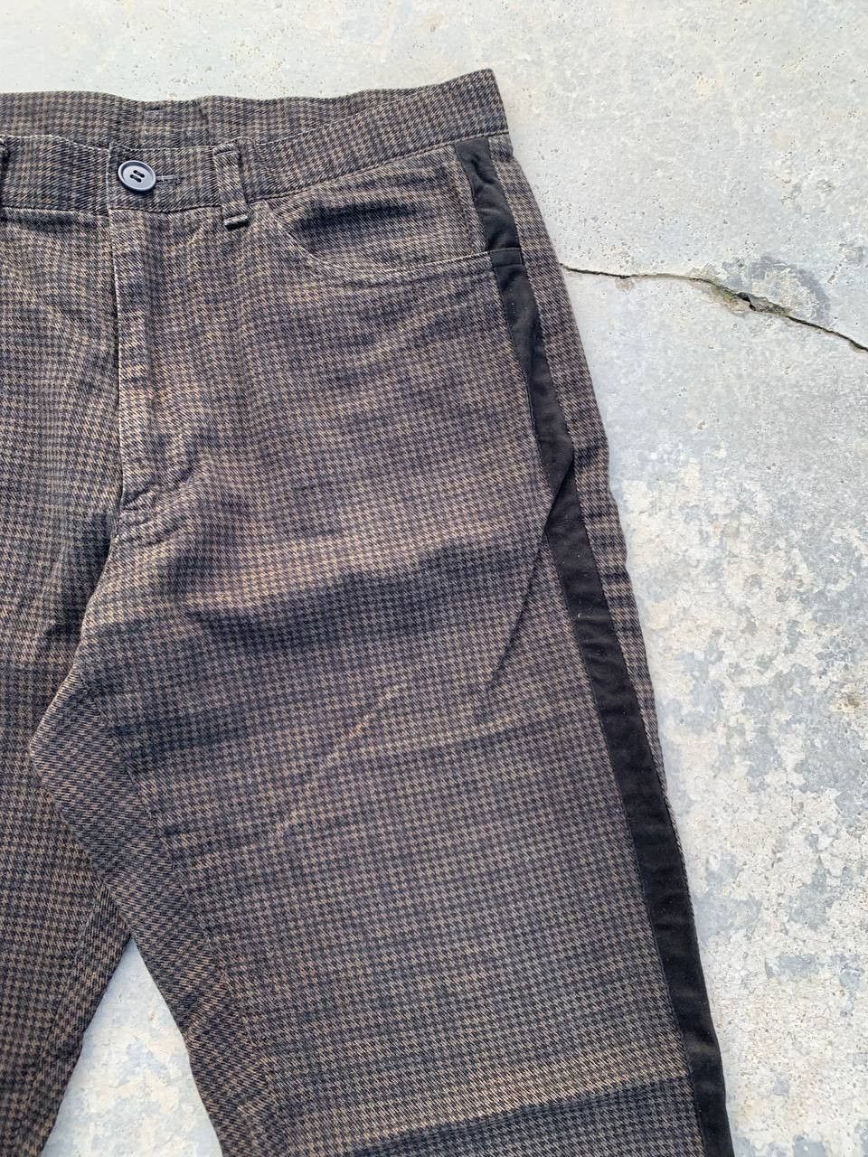 BIGI Men's Bigi Houndstooth Check Casual Pants Size US 29 - 3 Thumbnail
