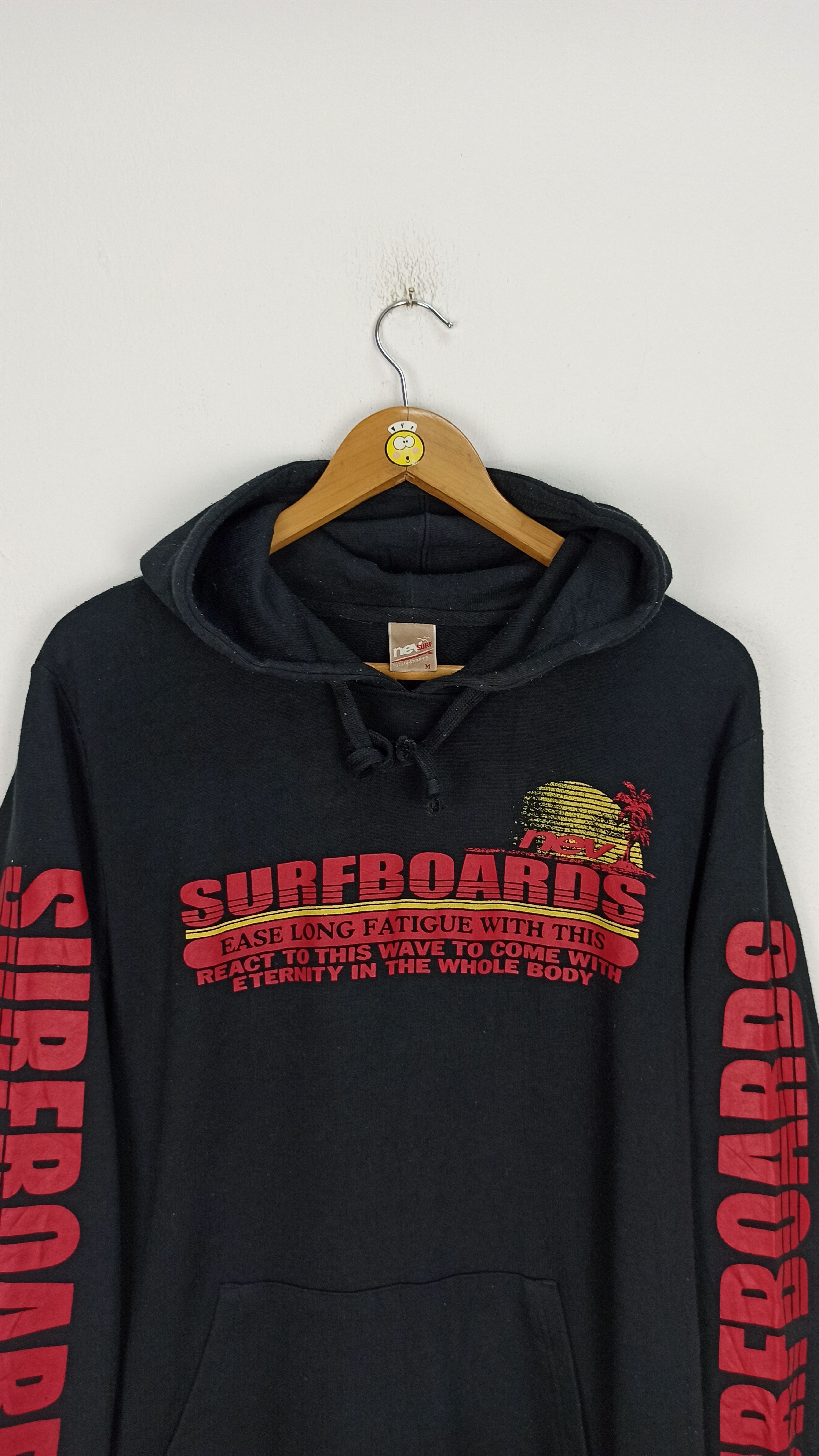 Japanese Brand Vintage Streetwear Nev Surf Hoodie Big Logo Size US M / EU 48-50 / 2 - 2 Thumbnail