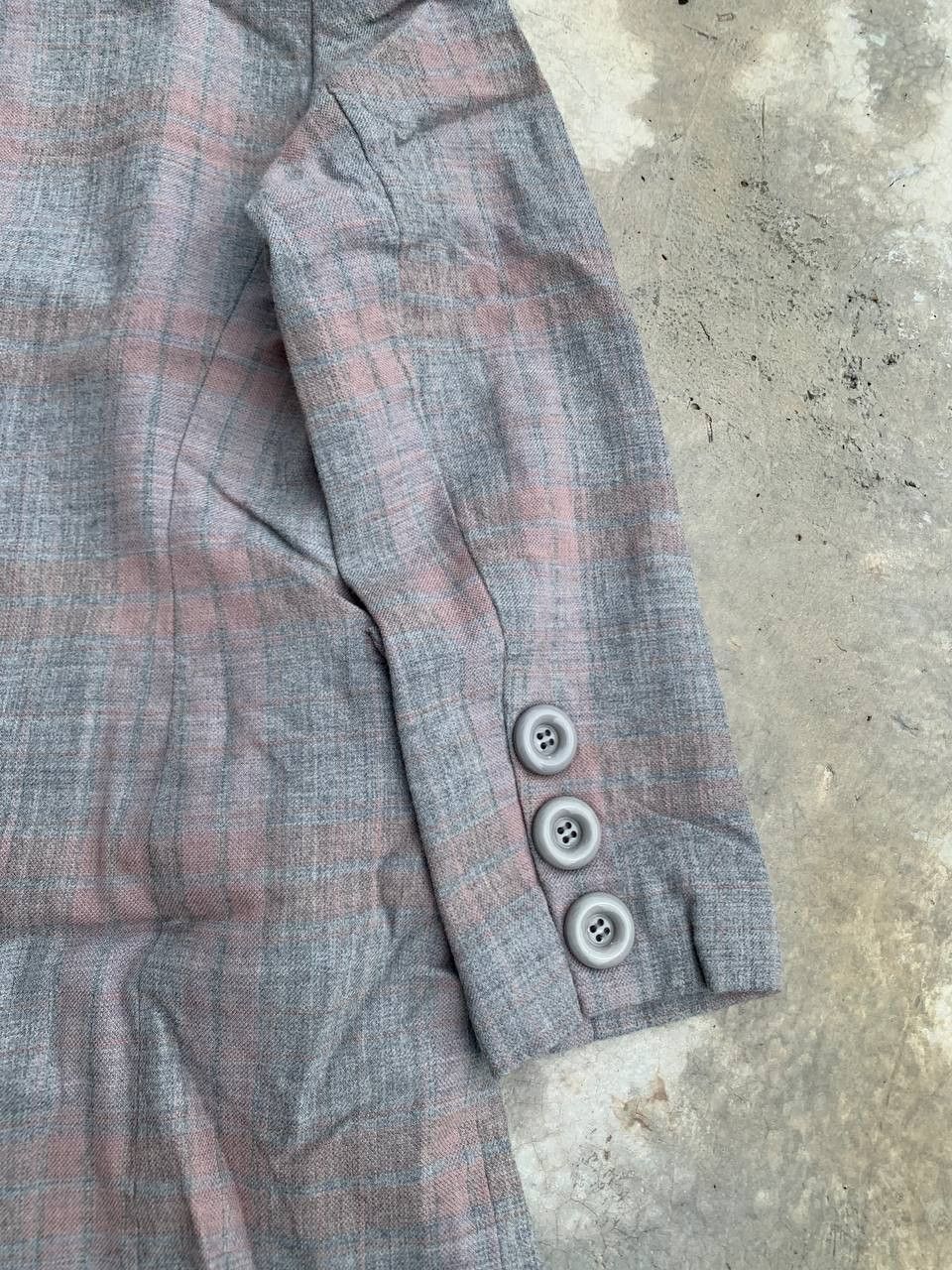 Christian Dior Monsieur Vintage Christian Dior Pastel Gingham Wool Jacket Size S / US 4 / IT 40 - 5 Thumbnail